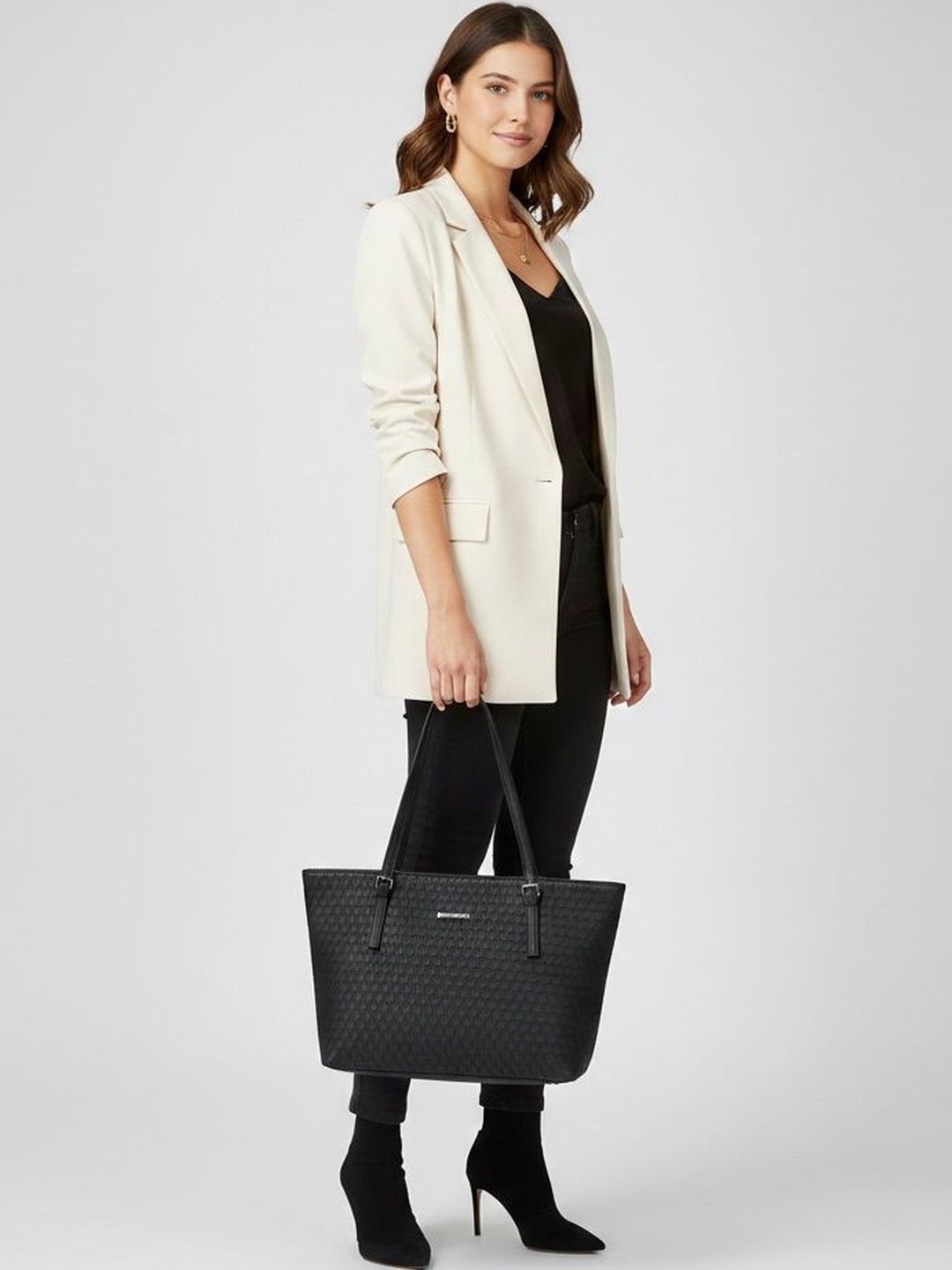 Purpleberry PU Structured Tote Bag-picture-29