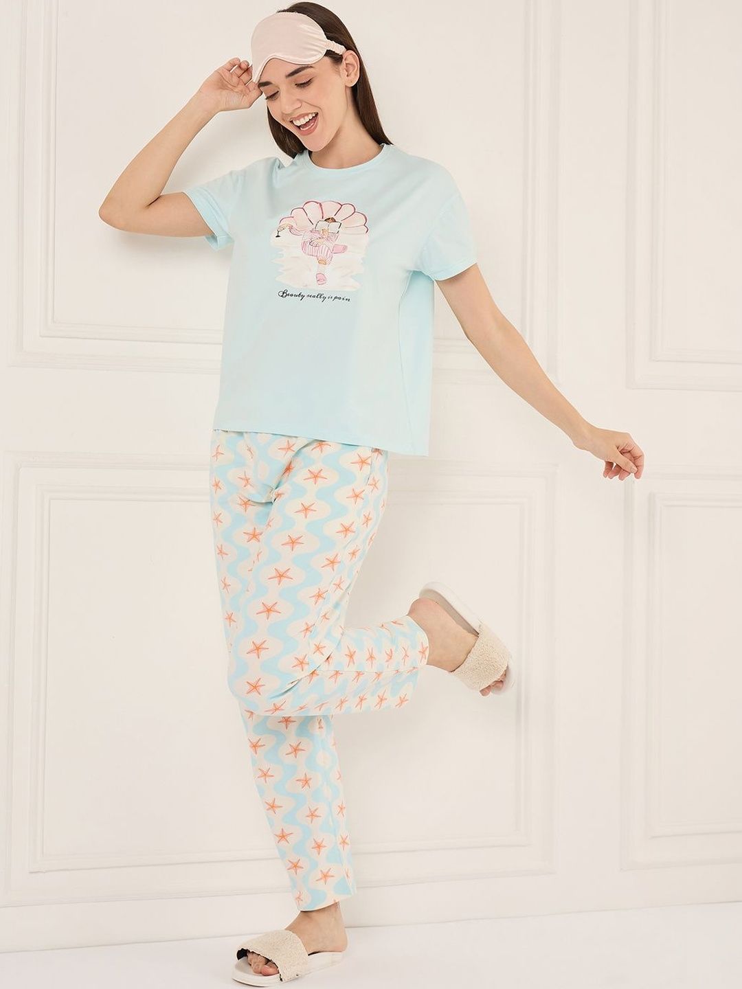 Sweet Dreams Women Printed Night suit-picture-25