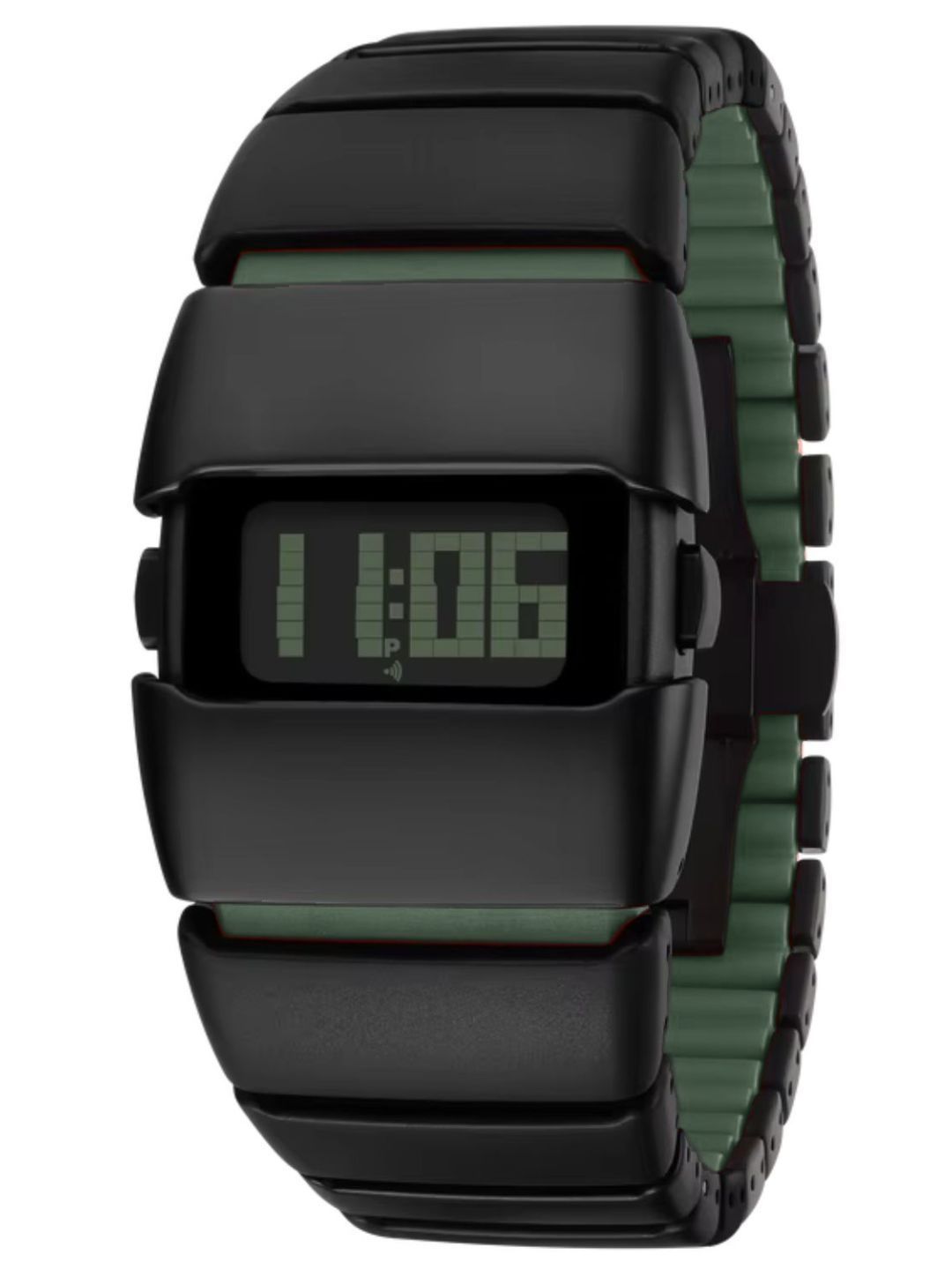 PAPIO Men Dial & Straps Digital Alarm Watch DIGI-042 BLACK-GREEN-picture-25