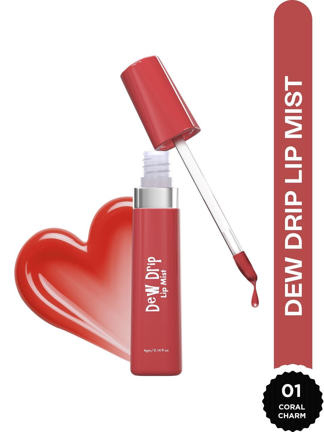 GLAM21 Dew Drip Lip Mist Gloss 4 g- Coral Charm 01-image-40
