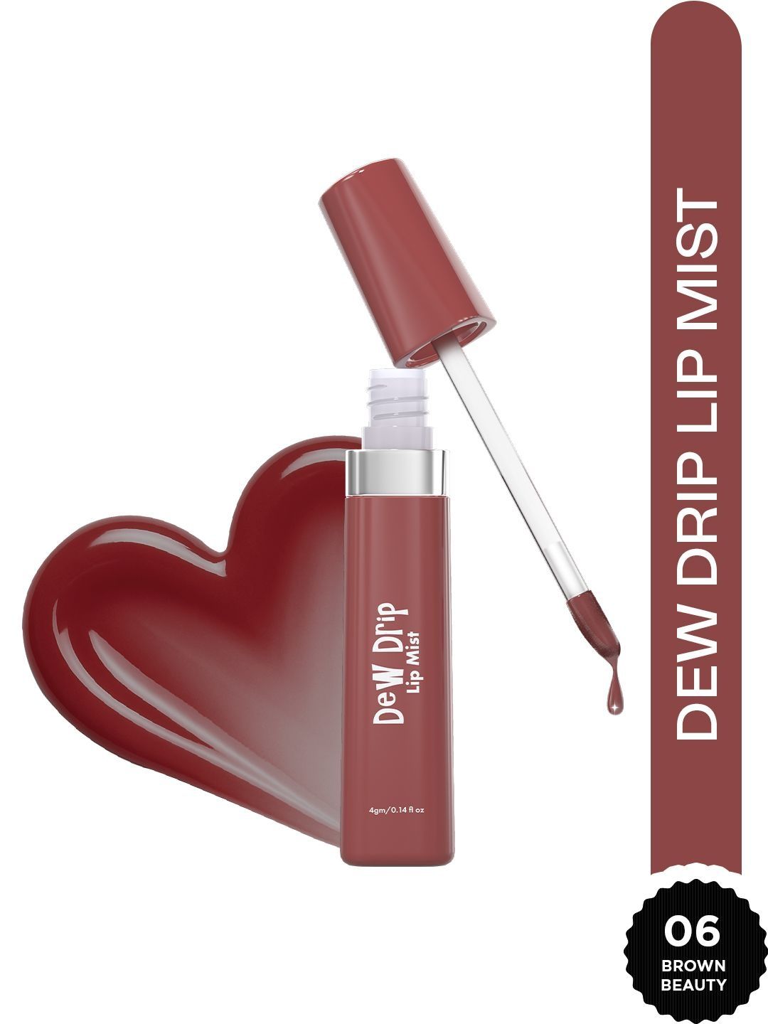 GLAM21 Dew Drip Lip Mist Gloss 4 g - Brown Beauty 06-image-39
