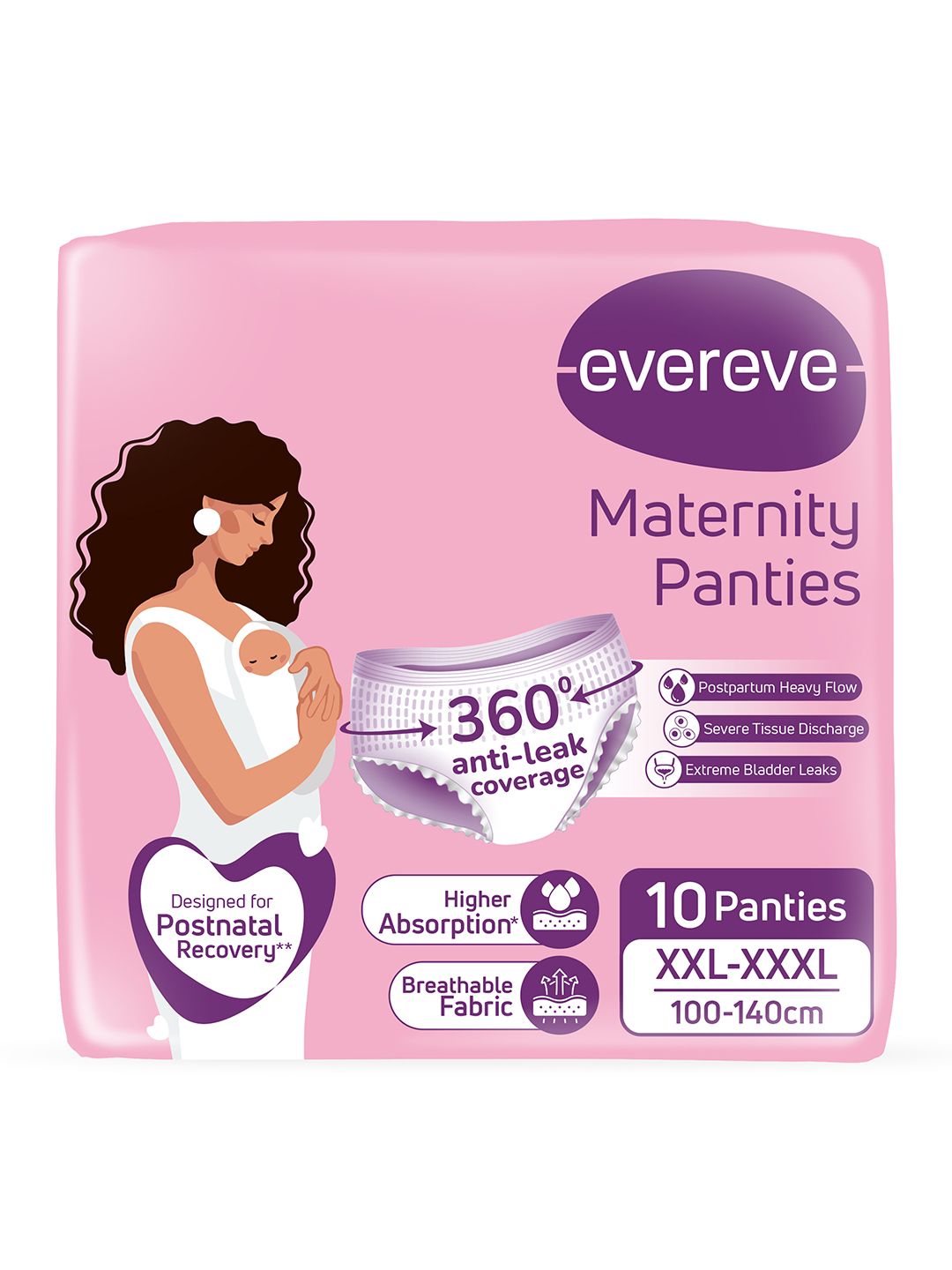 Evereve Maternity Period Panties XXL-XXXL with 3X Absorbency- 10 Pcs-image-40