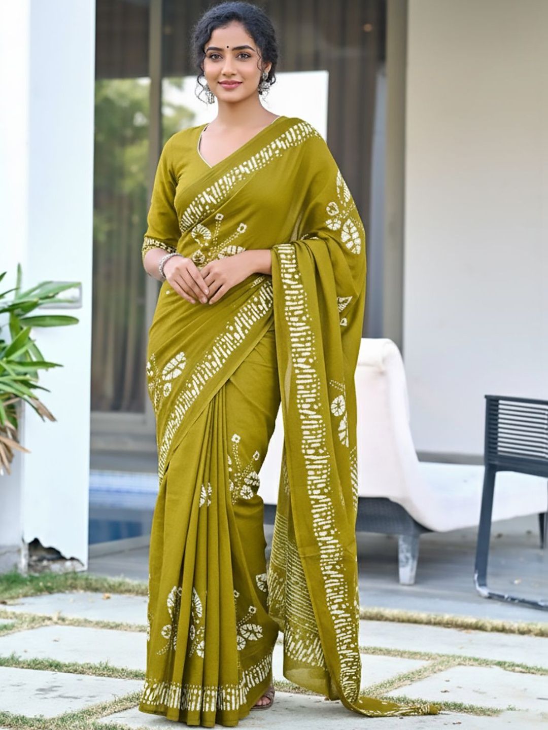 Urban Pallu Batik Pure Cotton Handloom Saree