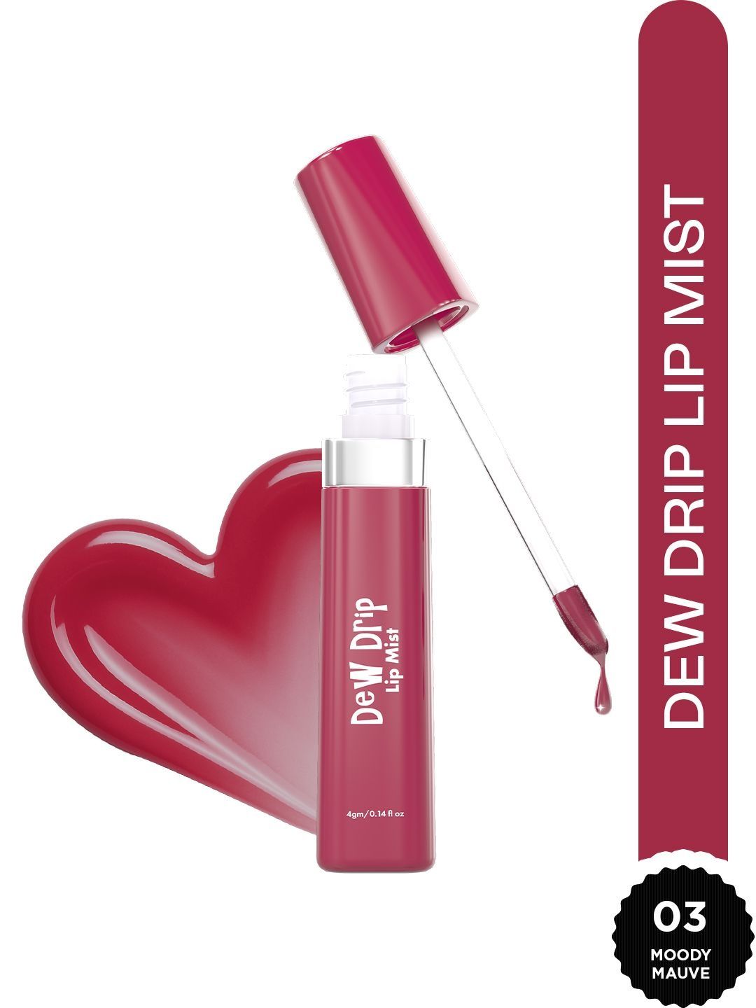 GLAM21 Dew Drip Lip Mist Gloss 4 g - Moody Mauve 03-image-38