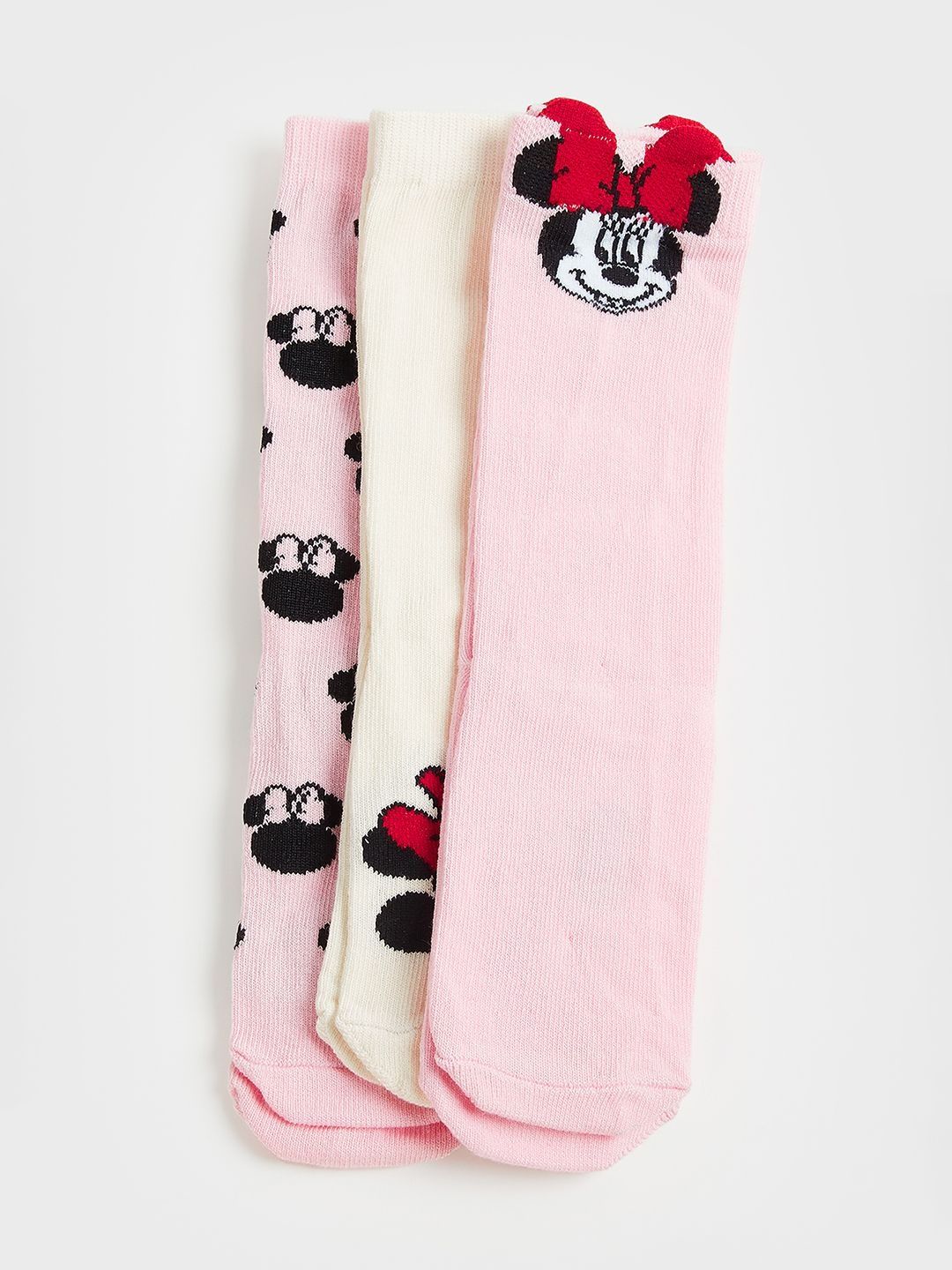 max Girls Pack of 3 Patterned Cotton Calf-Length Socks-picture-31