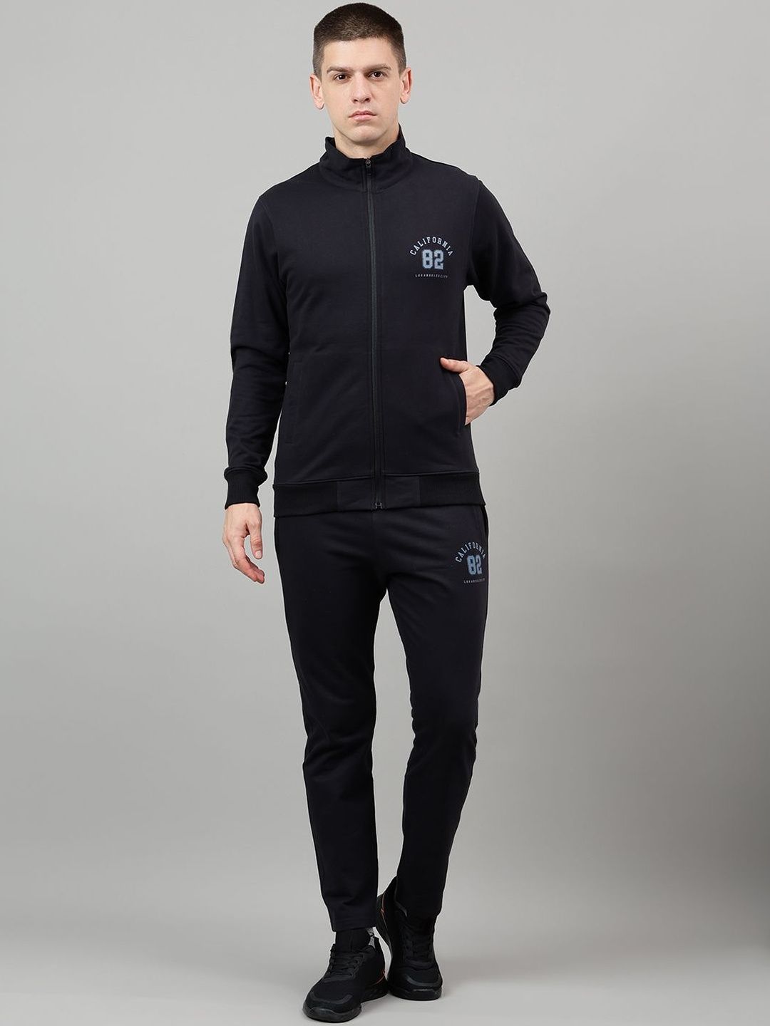 FCK GOLD Men Mock Collar Tracksuit-image-44
