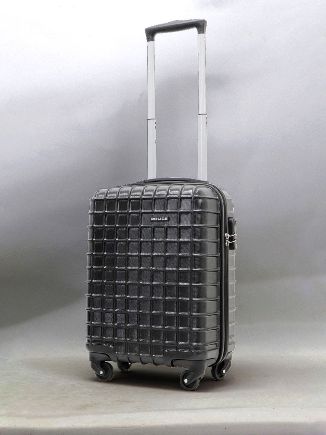 Police Textured Cabin Suitcase Trolley Bag- 40L-image-20