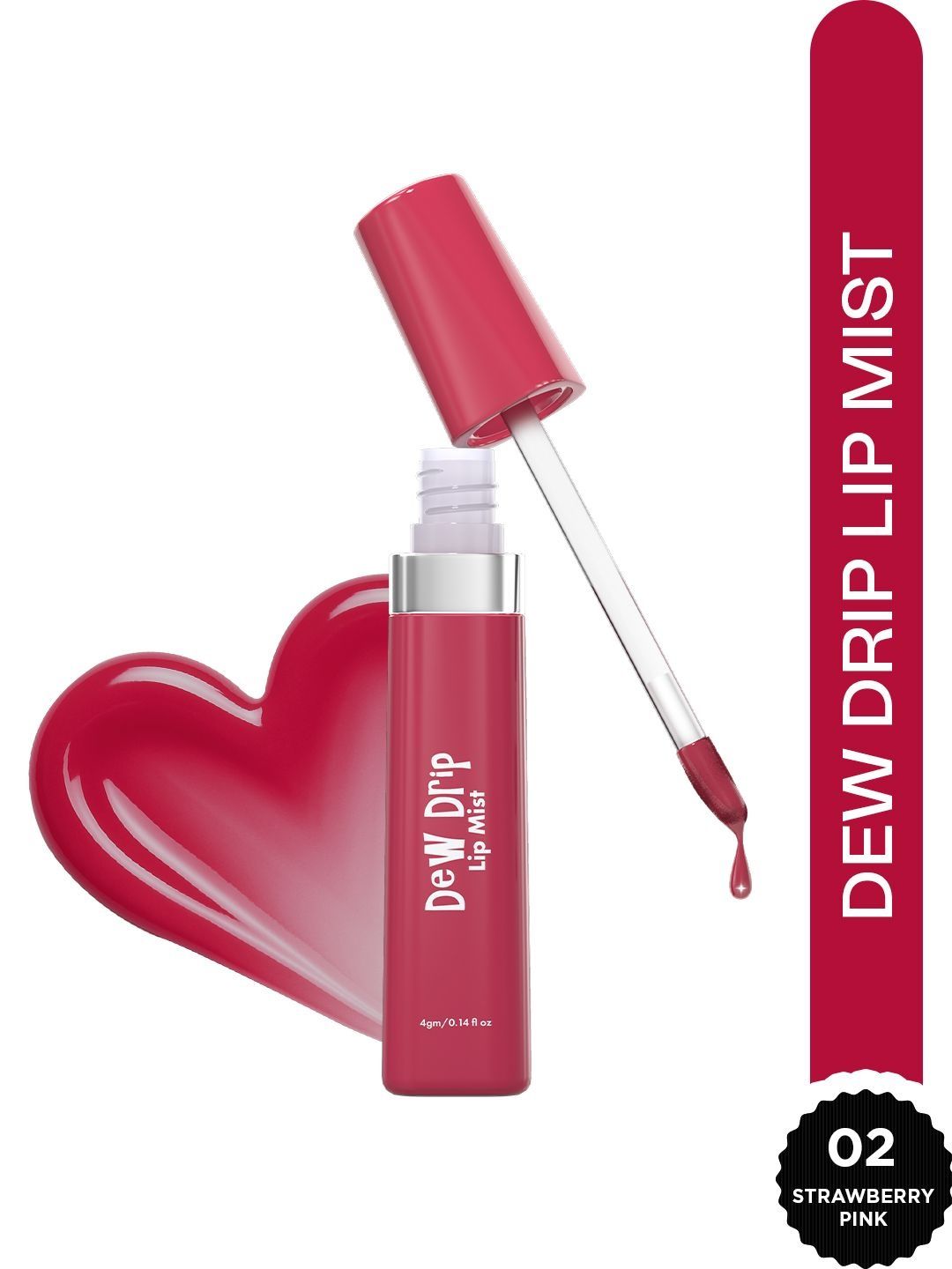 GLAM21 Dew Drip Lip Mist Gloss 4 g- Strawberry Pink 02-image-9