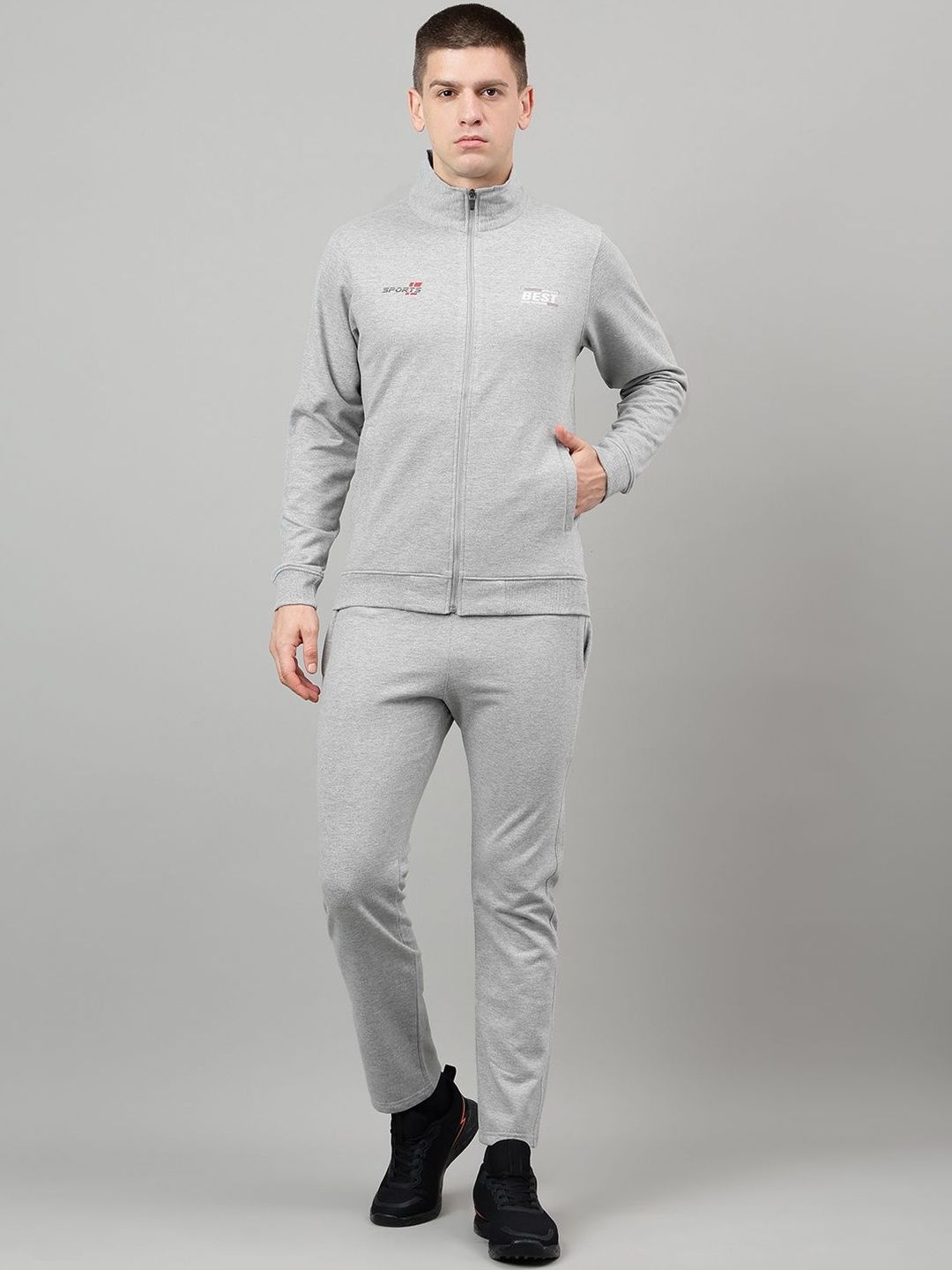 FCK GOLD Men Mock Collar Tracksuit-picture-34