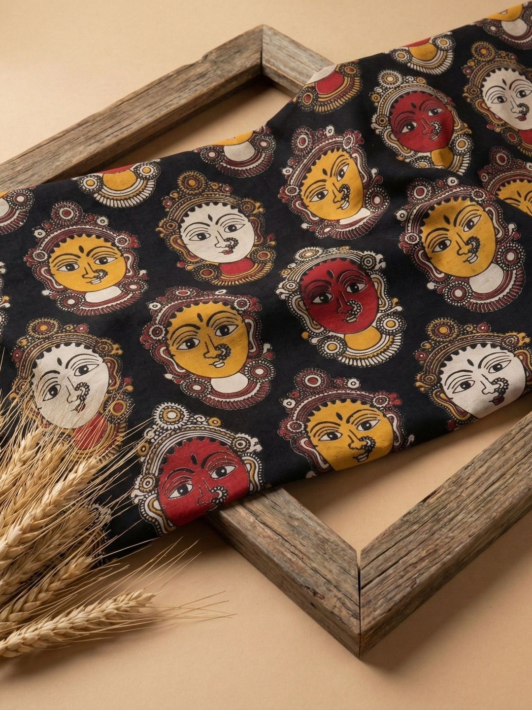 The Weaave Traveller Kalamkari Printed Pure Cotton Unstitched Kurta Fabric