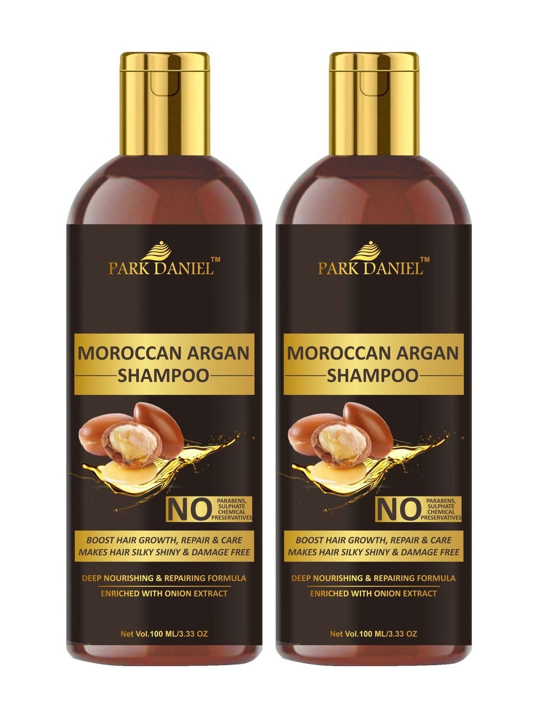 Park Daniel Set Of 2 Moroccan Argan Oil Shampoo For Deep Nourishment - 100 ml Each-image-12