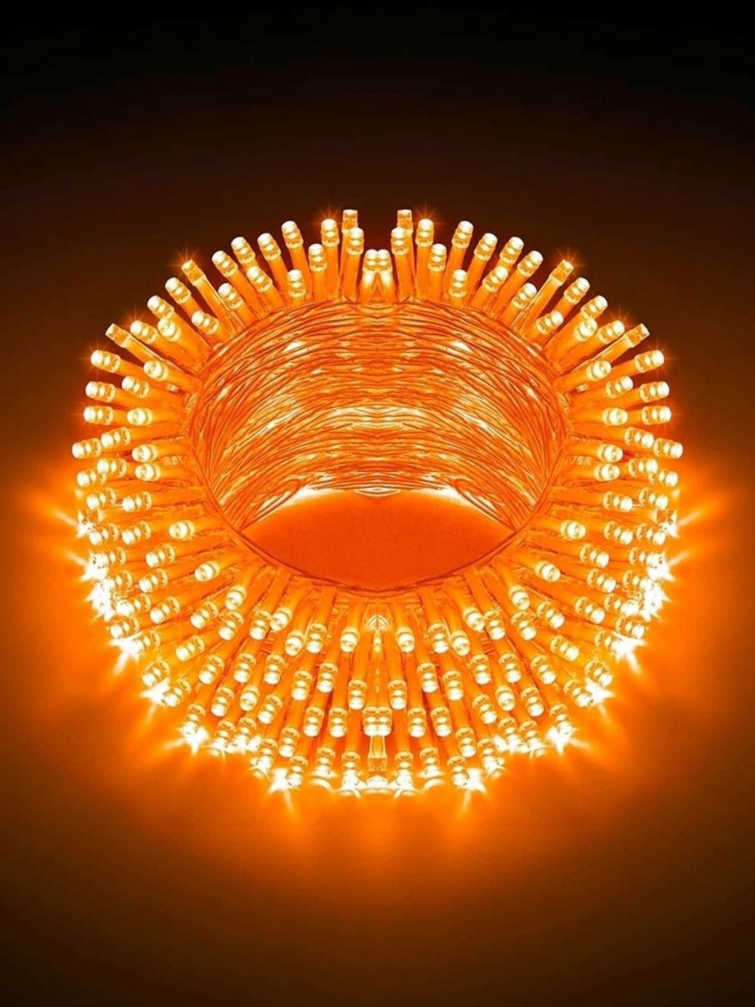 MPROW Orange Lightweight Rice Shape 3-Pcs String Lights-picture-55