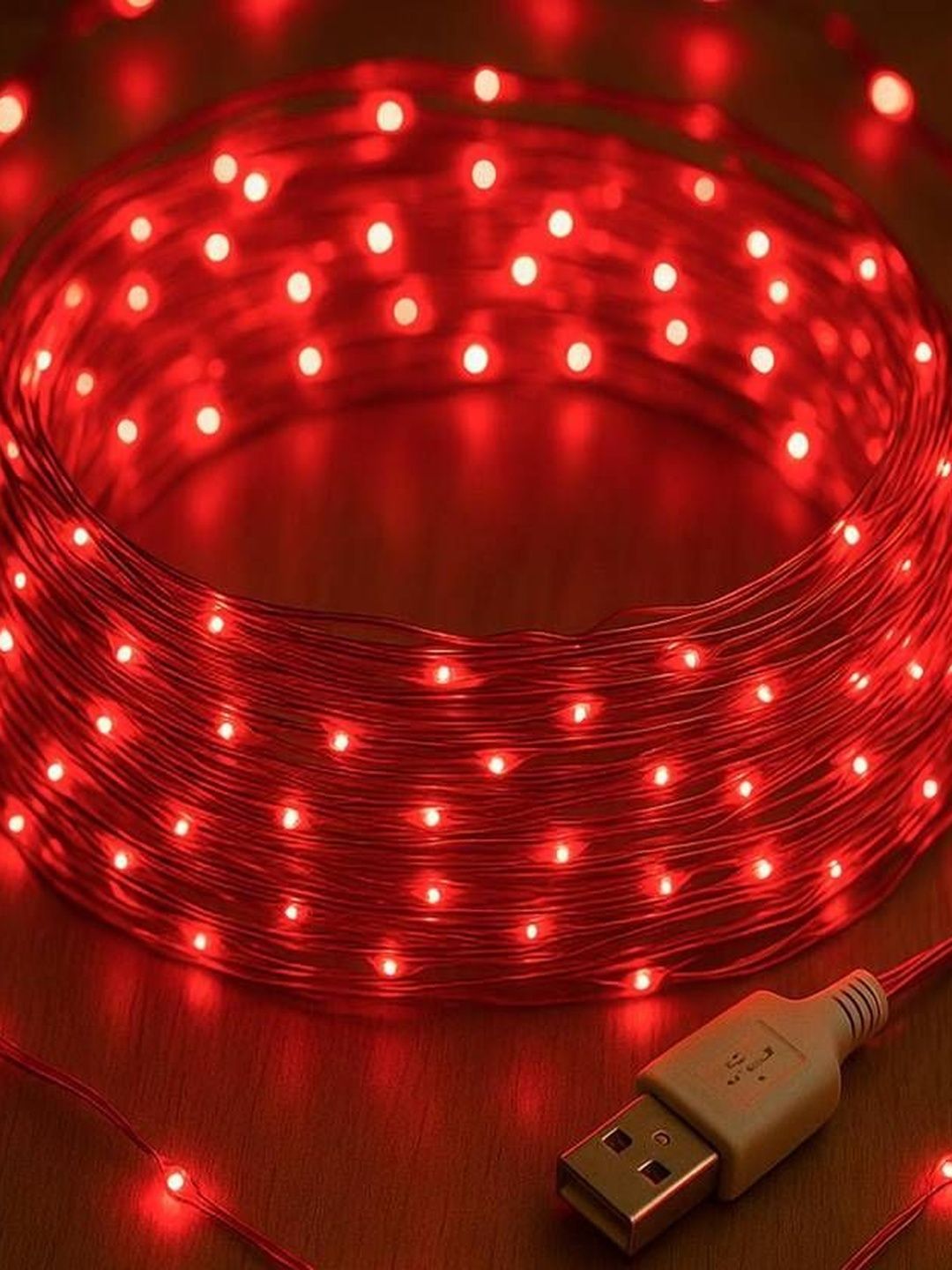 MPROW Red Lightweight Rice Shape String Light-picture-21