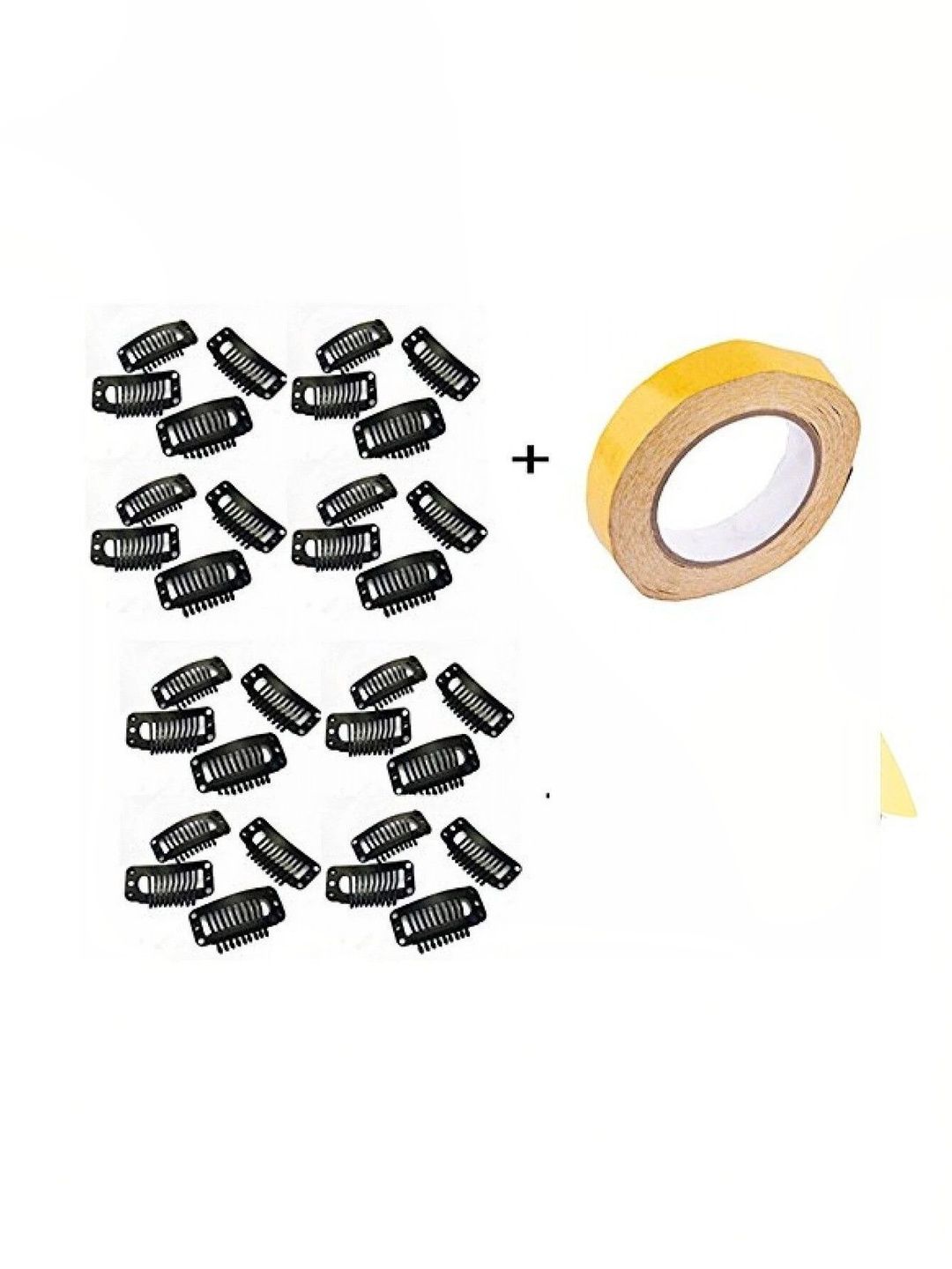 RITZKART Set Of 24 Clips With Tape - 30 m Hair Accessory-image-25