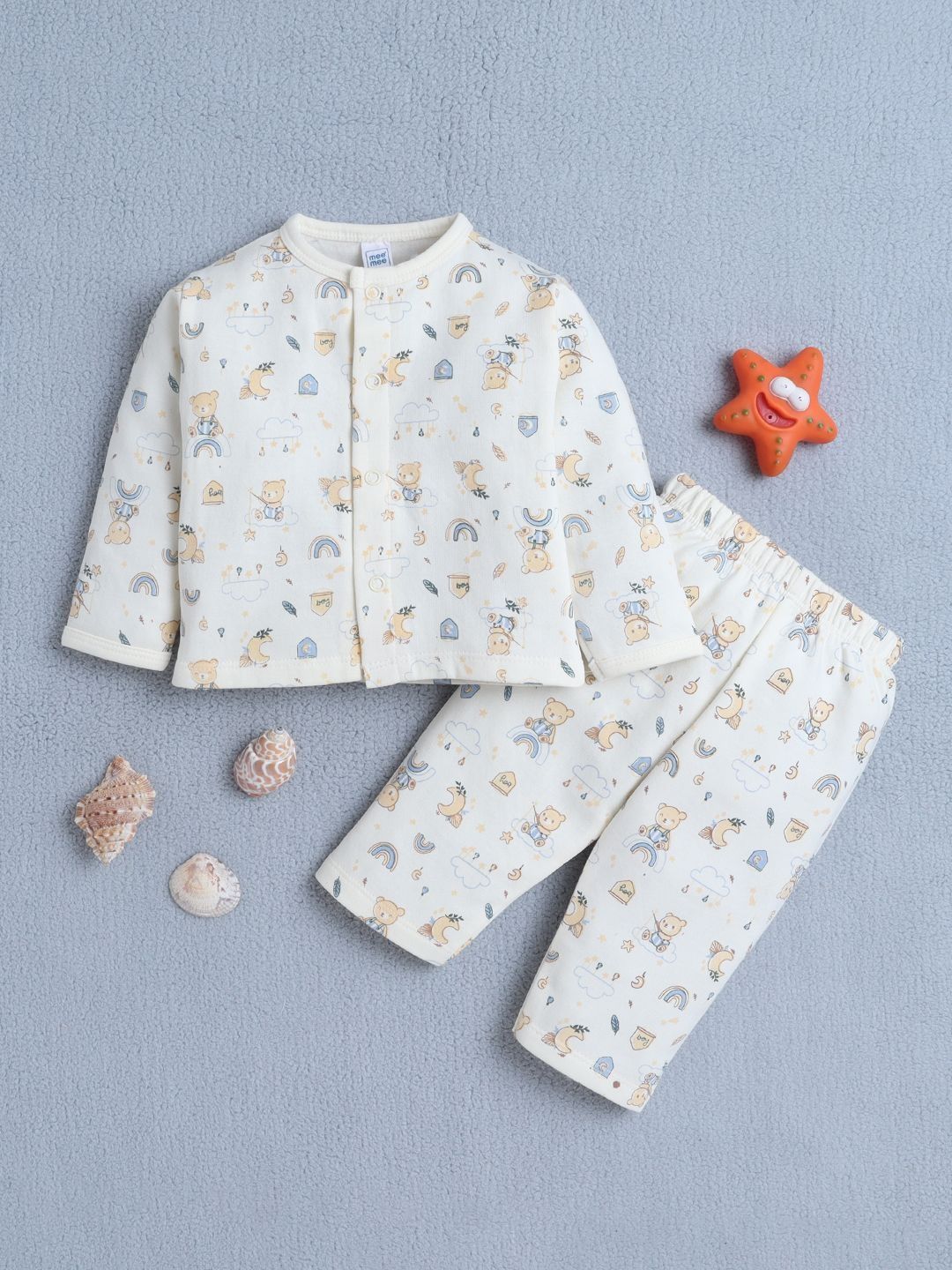 MeeMee Unisex Kids Printed Night suit