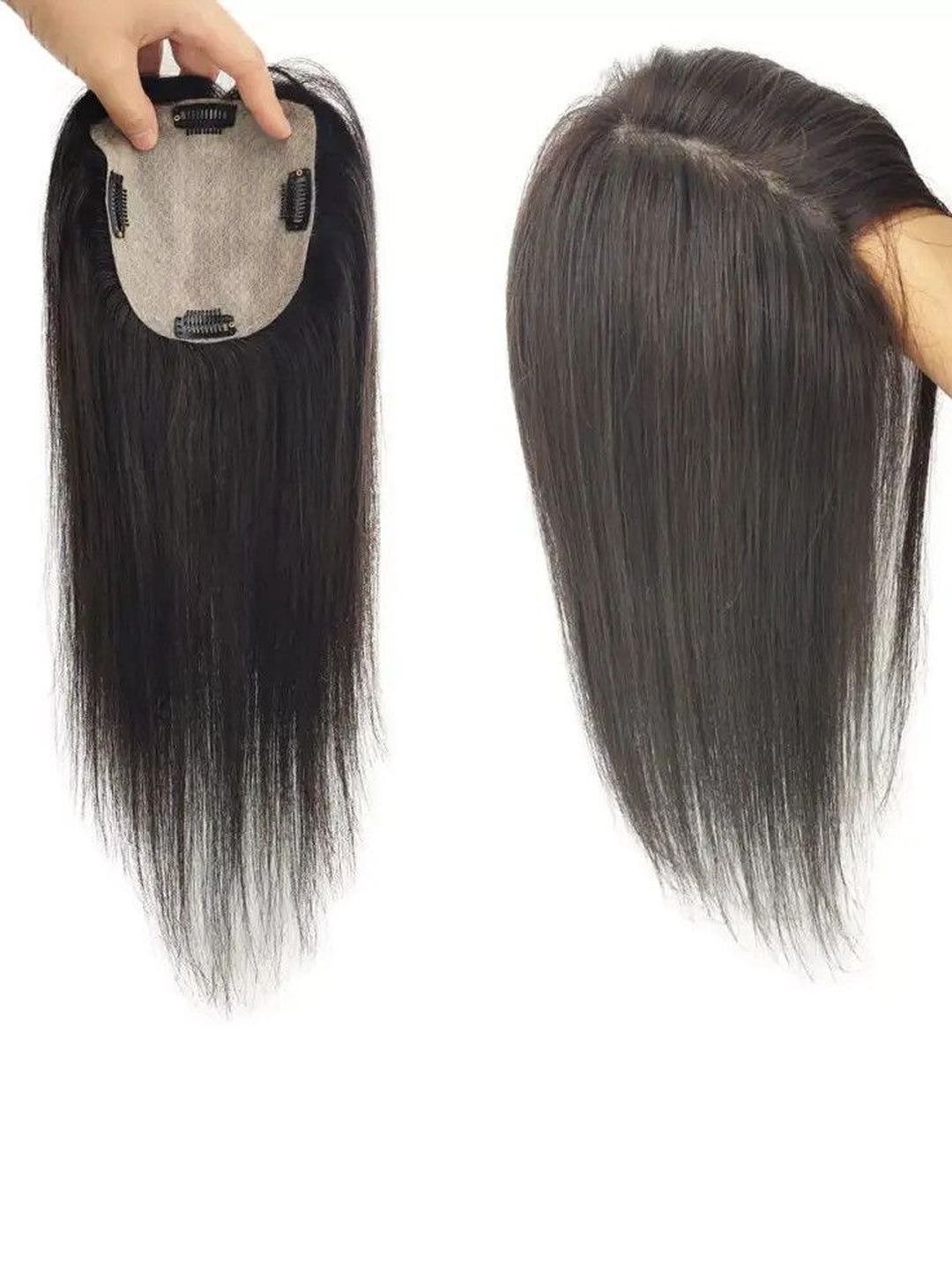 GROWTH Straight Clip-In Hair Extension - Black - 12 In-picture-11