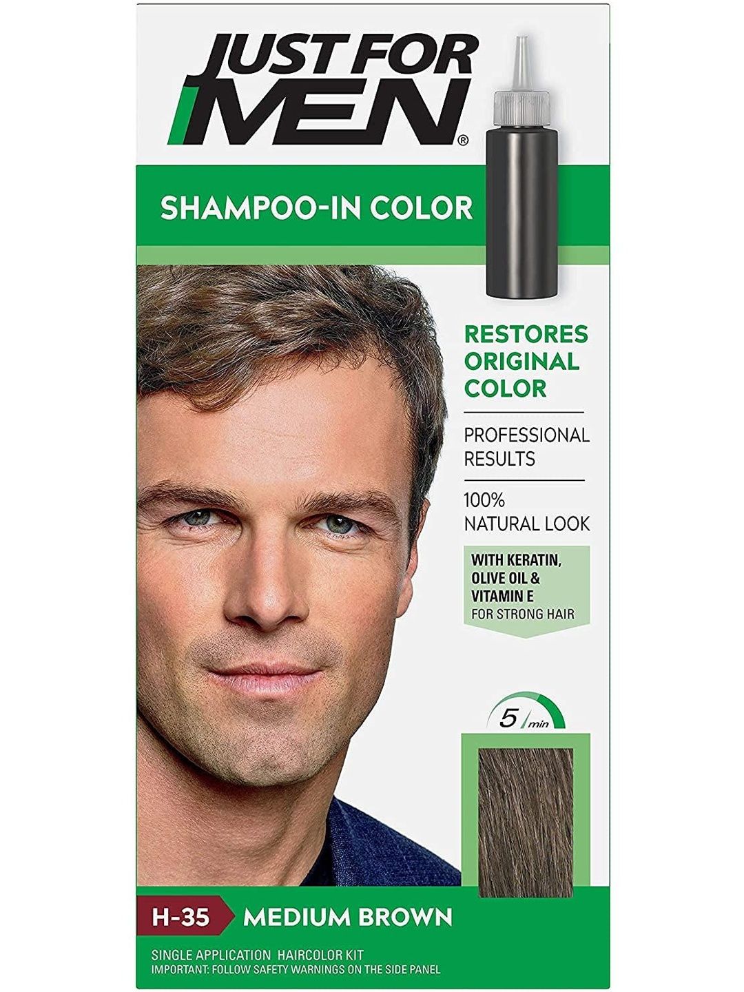 just for men Original Formula Haircolor - 66 g - H-35 Medium Brown-picture-13