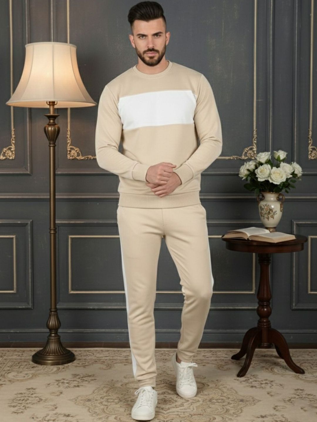 Moda Rapido Men Colourblocked Round Neck Tracksuit-picture-54