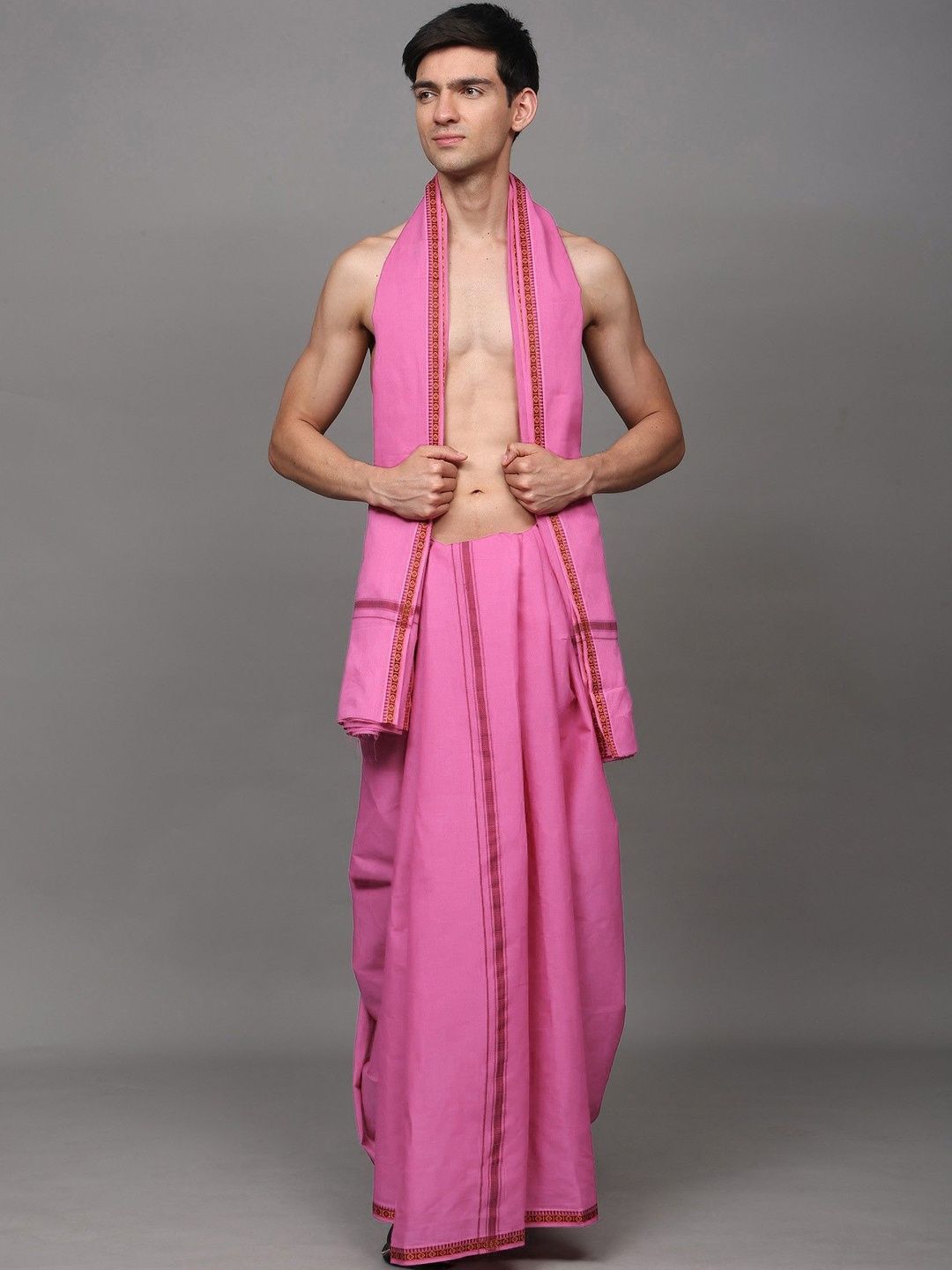 Exotic India Men Cotton Dhotis-image-41