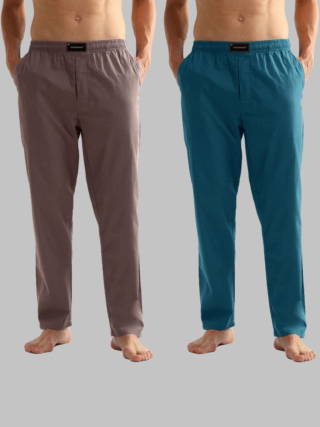 TIGER SNAKE Pack Of 2 Mid-Rise Lounge Pants-picture-12