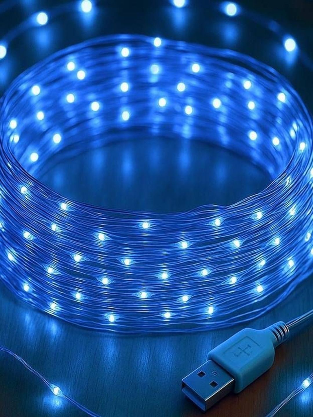 MPROW Blue Lightweight Rice Shape String Light-picture-13
