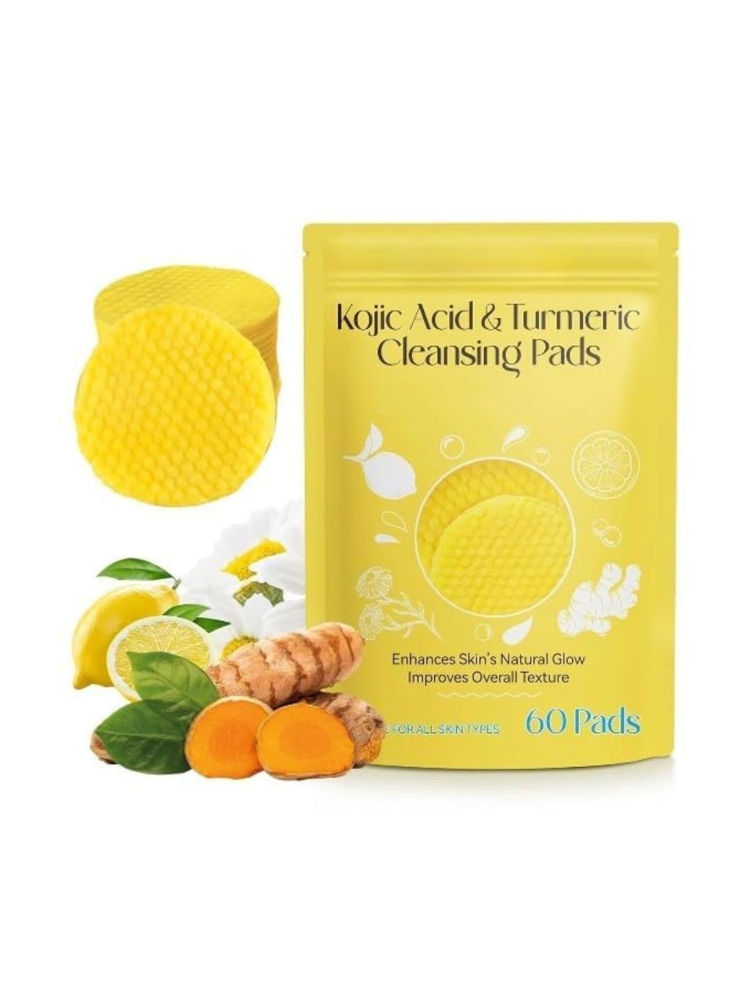 Stickonfeet Kojic Acid & Turmeric Cleansing Pads - 60 Pads-image-22