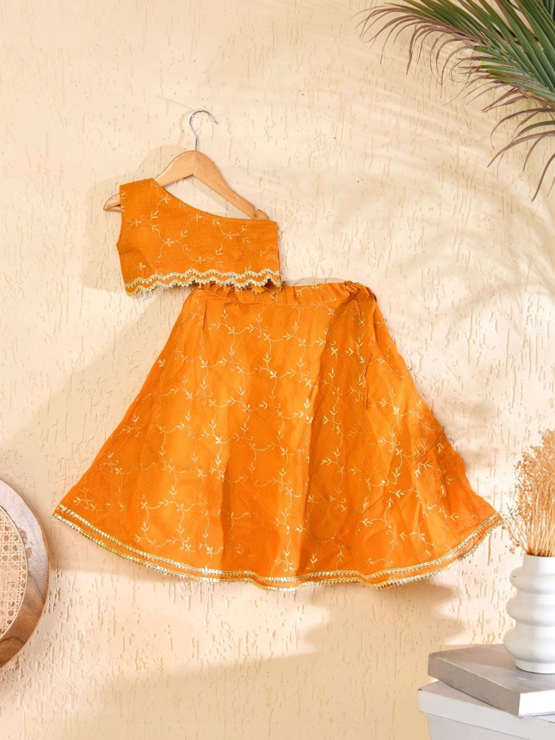 Rangpur Girls Embroidered Ready to Wear Lehenga &-picture-16