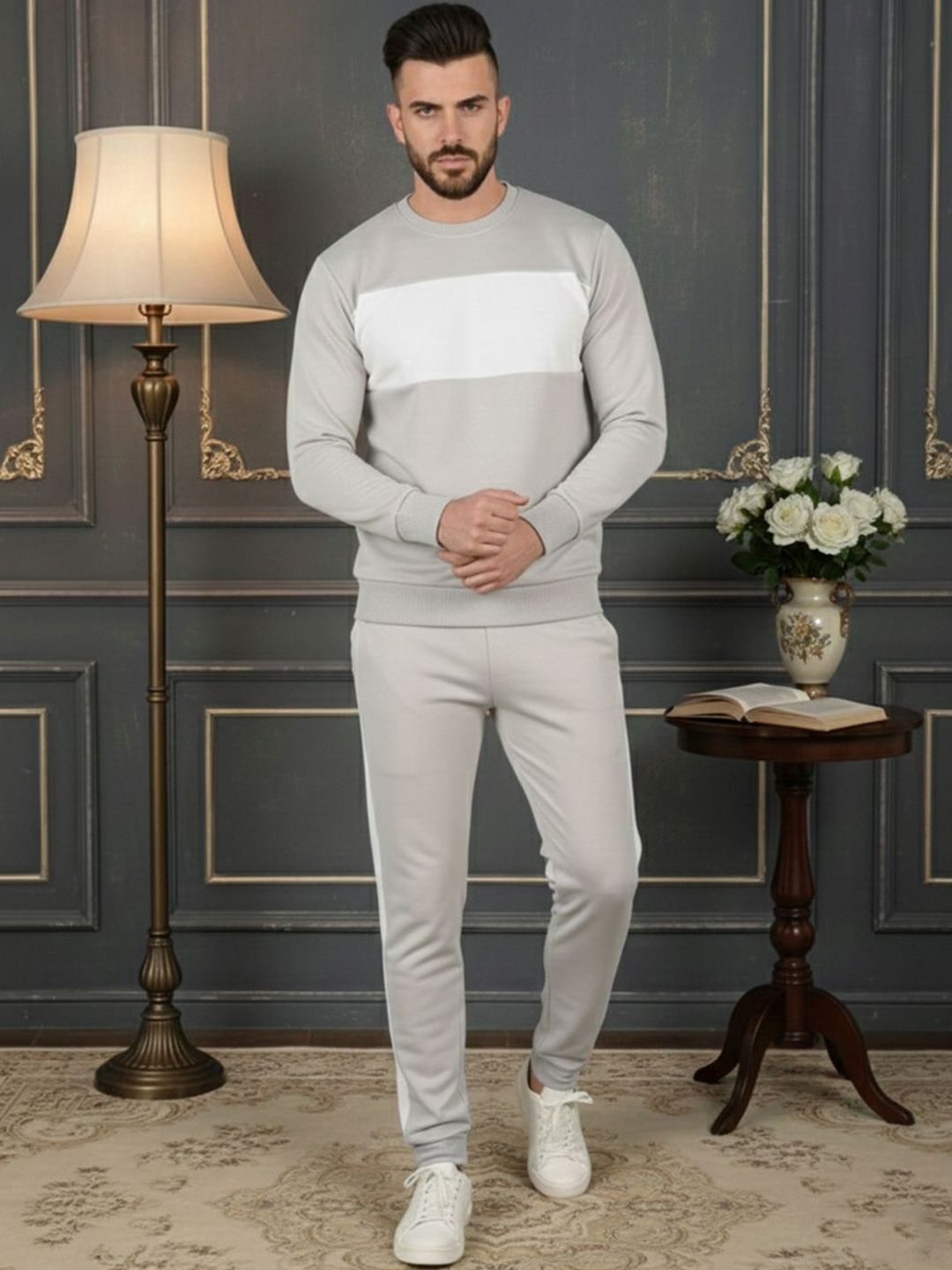 Moda Rapido Men Colourblocked Round Neck Tracksuit-picture-18