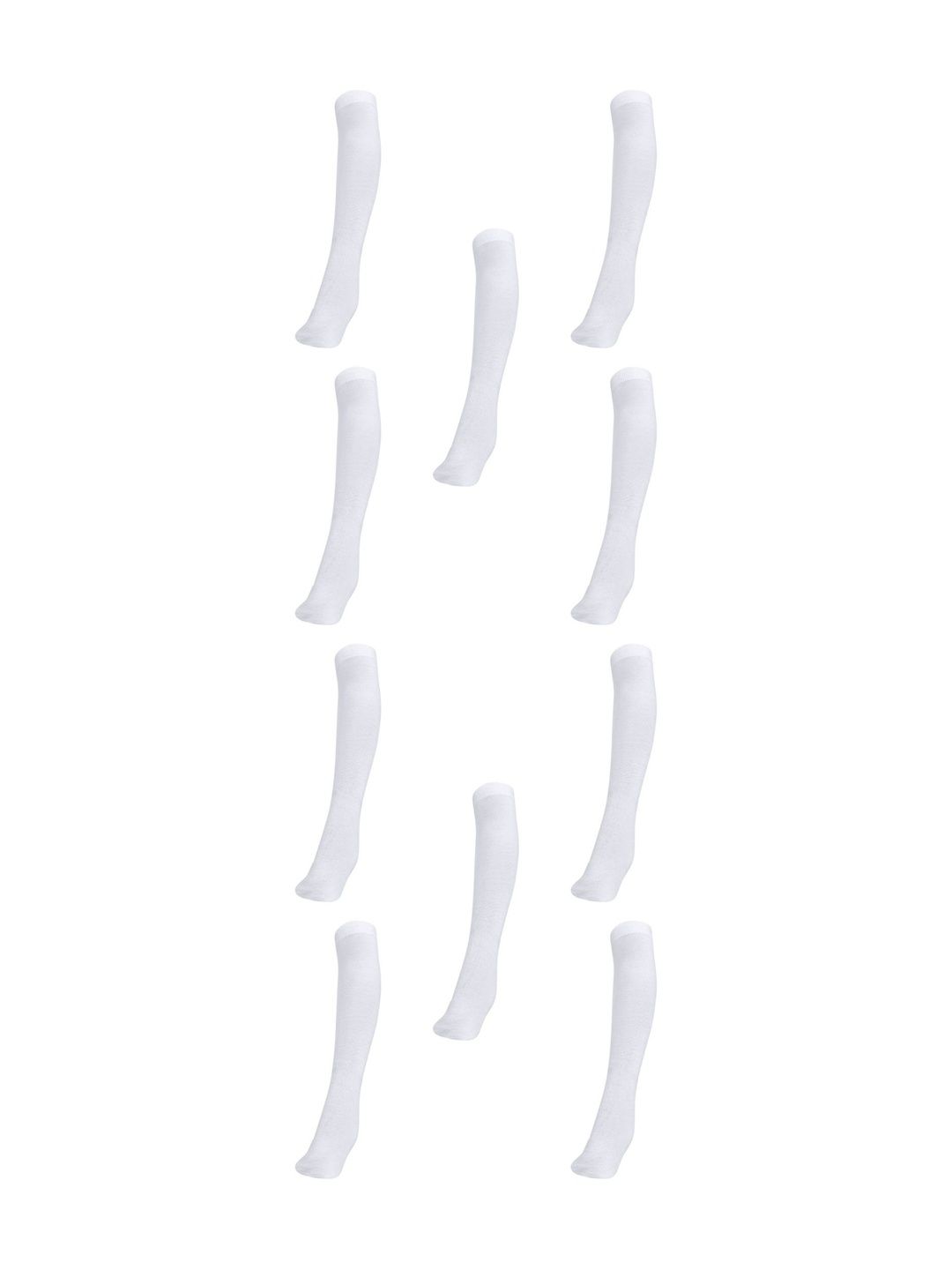 MUKHAKSH Girls Pack of 10 Cotton Knee Length Socks-picture-22