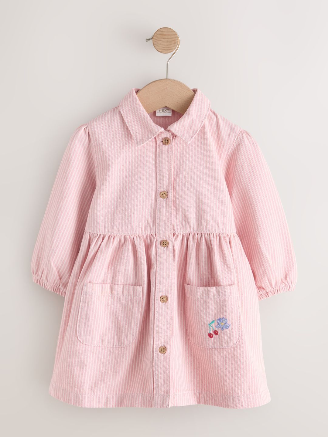 NEXT Striped Pure Cotton A-Line Dress