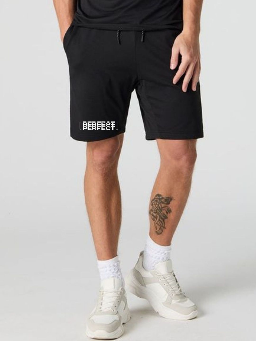 Tia Creations Men Typography Low-Rise Shorts-image-38