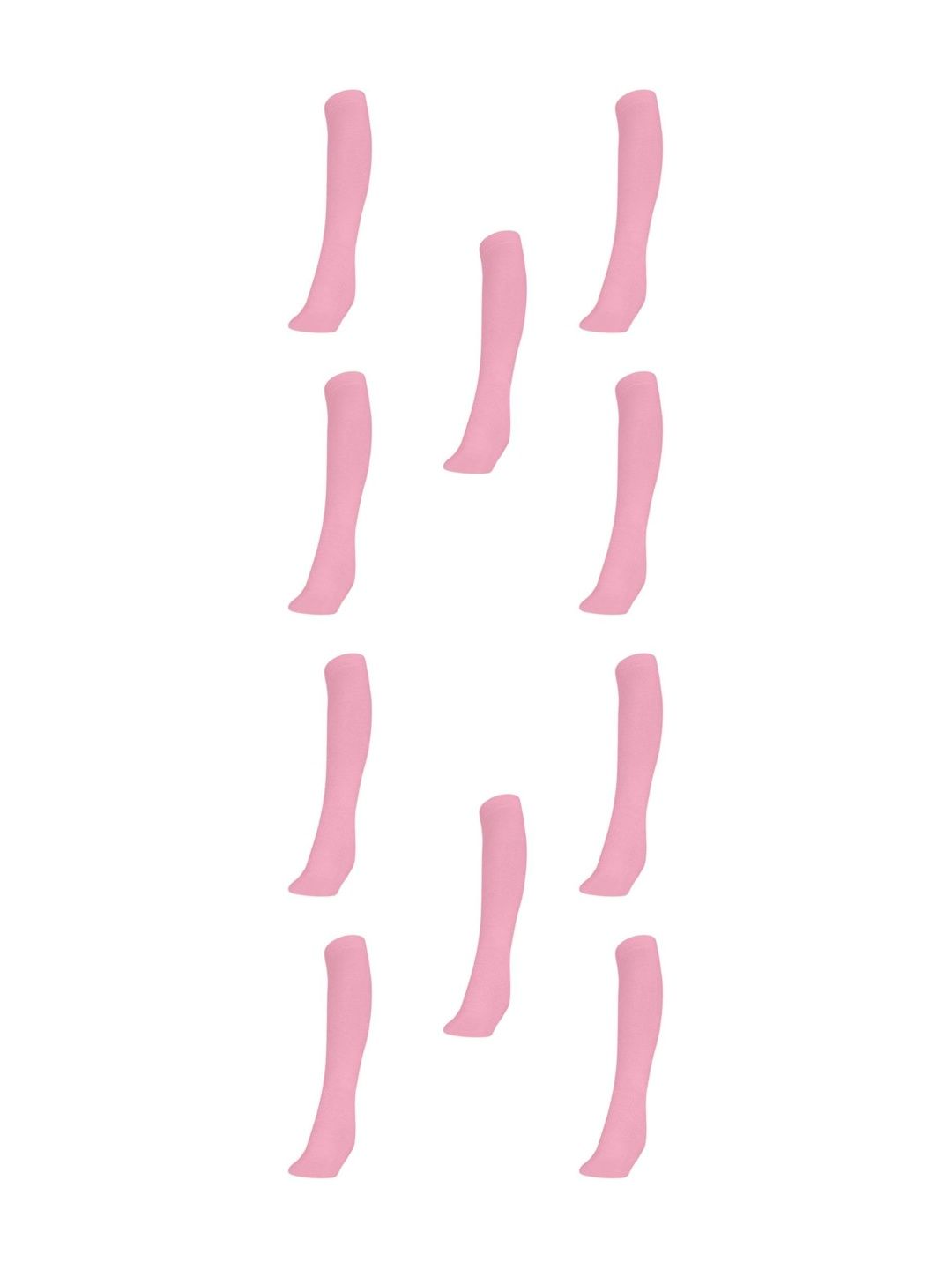 MUKHAKSH Girls Pack of 10 Knee Length Socks-picture-25
