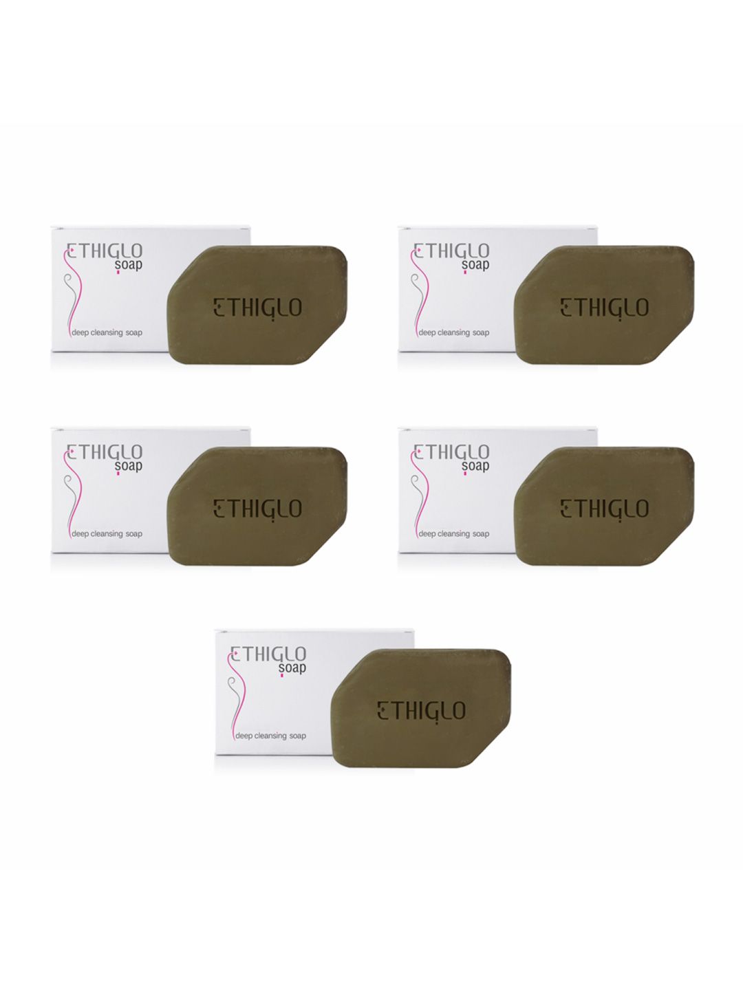 ETHIGLO Set Of 5 Deep Cleansing Soap With Kojic Acid - 75 g Each-picture-41