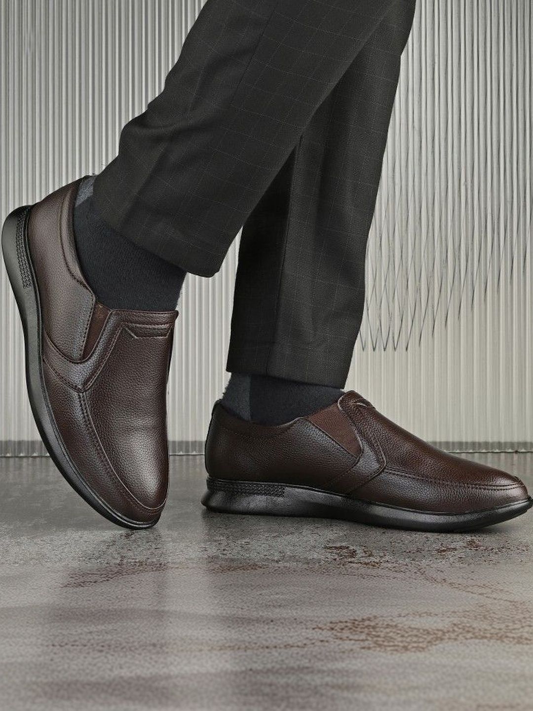 HERE&NOW Men Formal Slip-Ons-image-38