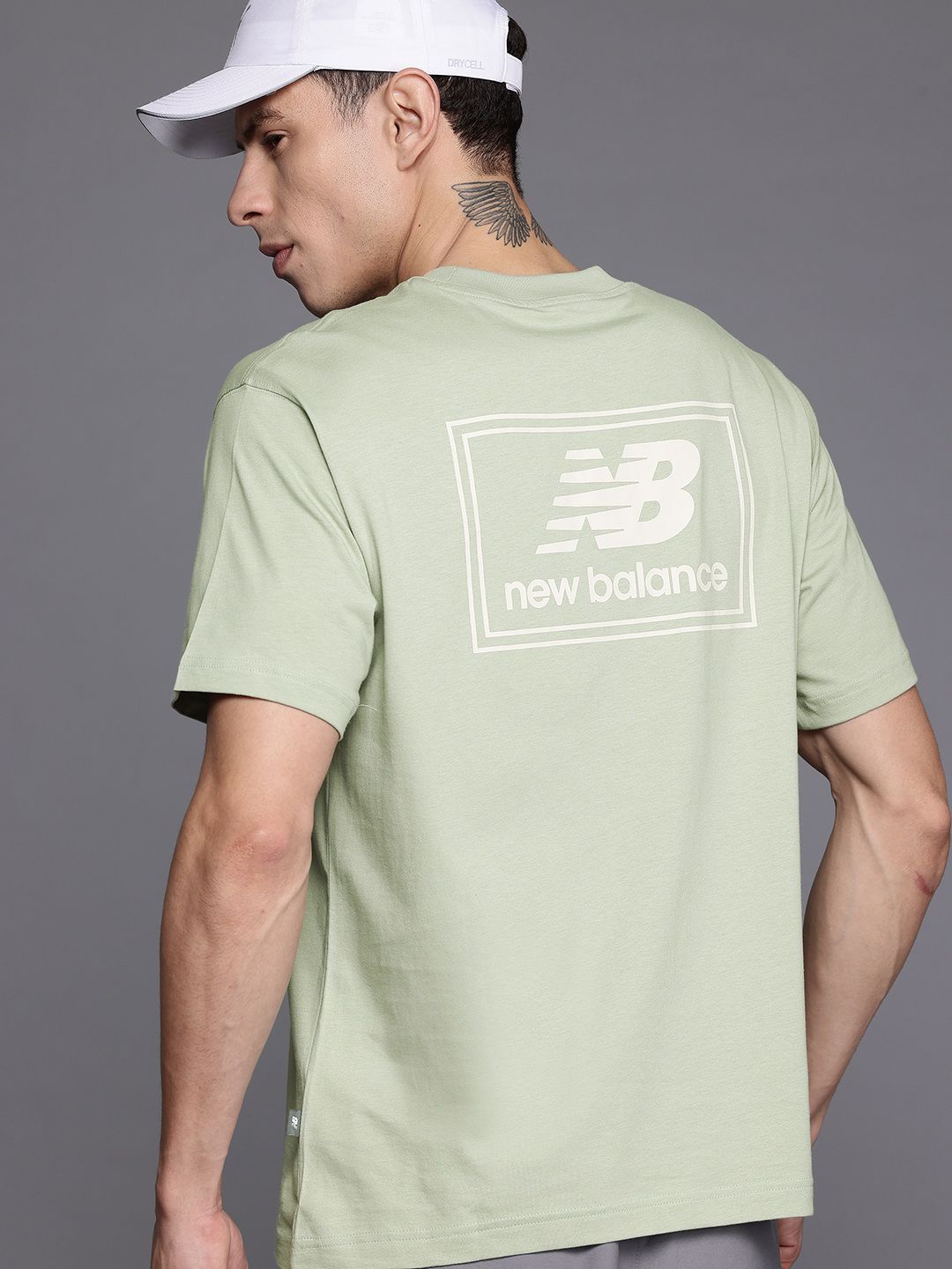 New Balance Applique Detail Brand Logo Printed Pure Cotton T-shirt-picture-48
