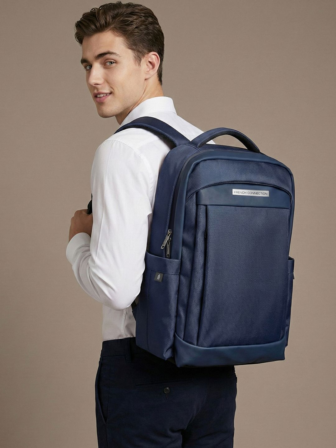 French Connection Men Laptop Backpack with USB Charging Port-picture-29