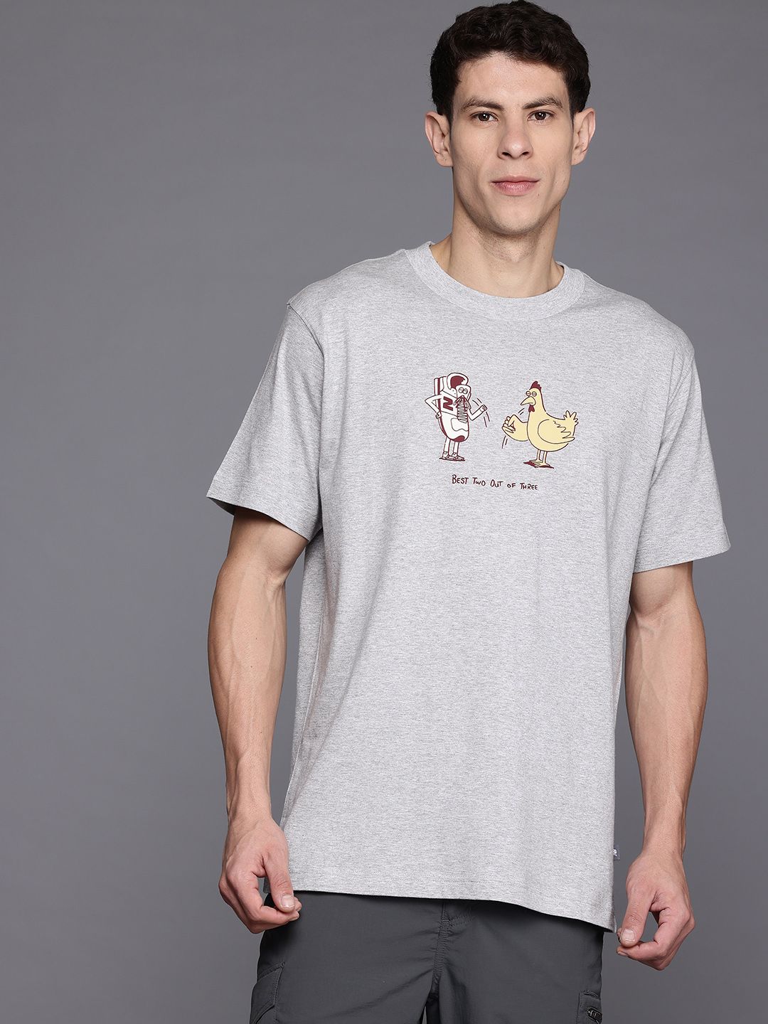 New Balance Chicken Or Newbie Printed Pure Cotton T-shirt-picture-13