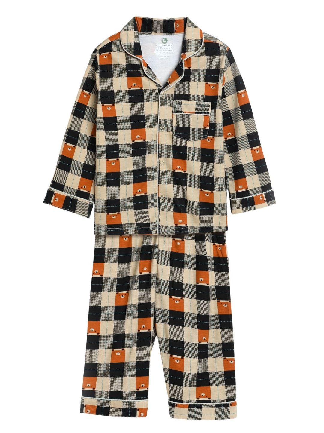 cocoon care Unisex Kids Printed Night suit-picture-58