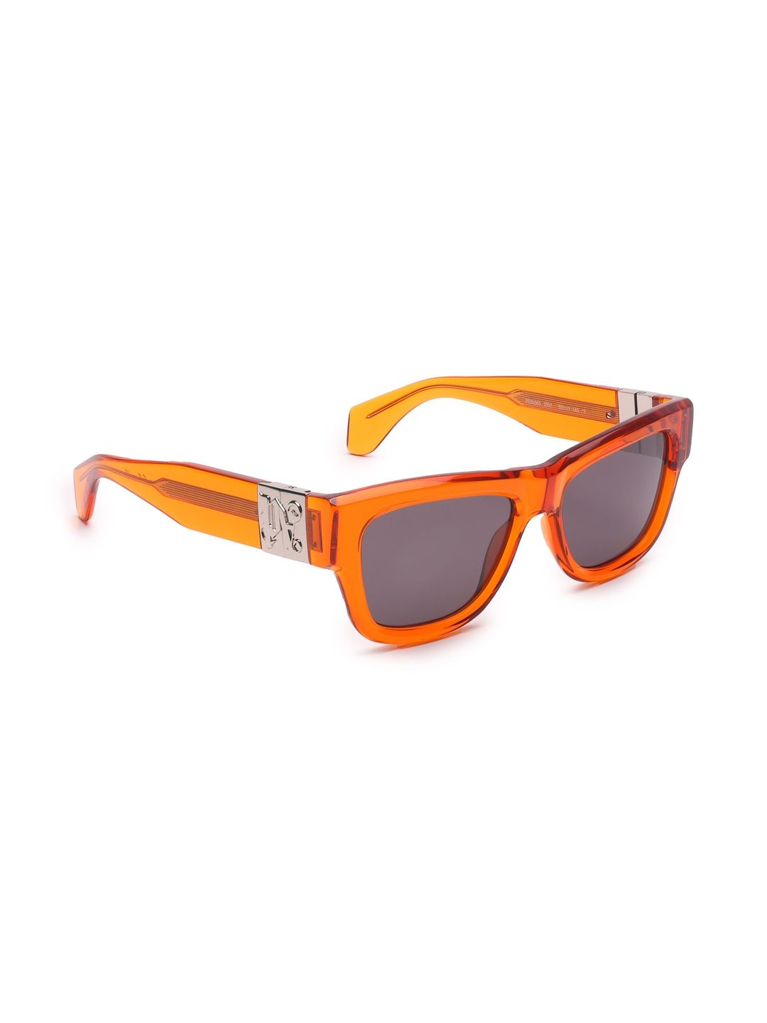 Palm Angels Unisex Grey Lens & Orange Square Sunglasses with-image-19