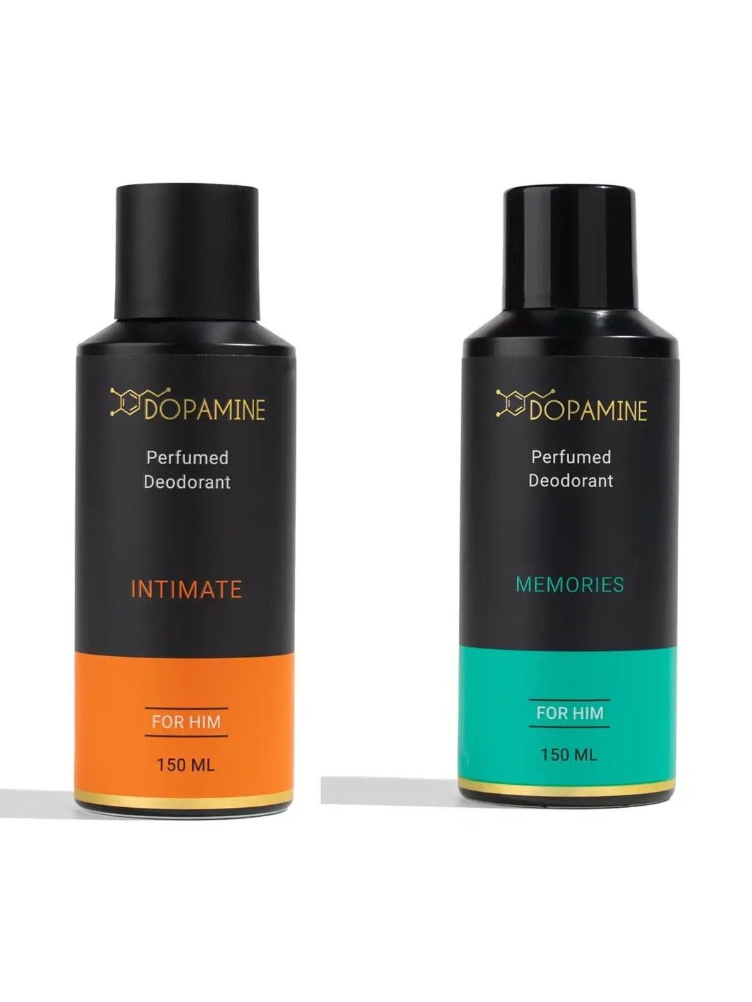 DOPAMINE Men Set Of 2 Memories & Intimate Long Lasting Perfumed Deodorant - 150 ml Each-picture-48