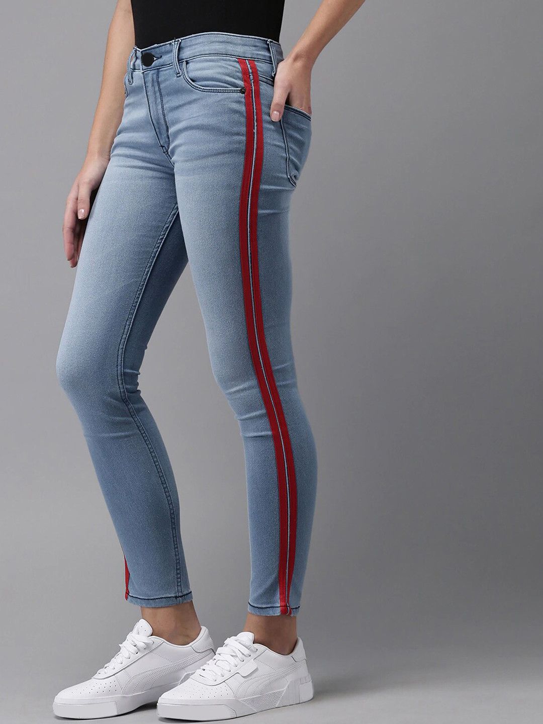 PINACOLADA  Women Blue Smart Super Skinny fit Light Fade Stretchable Jeans