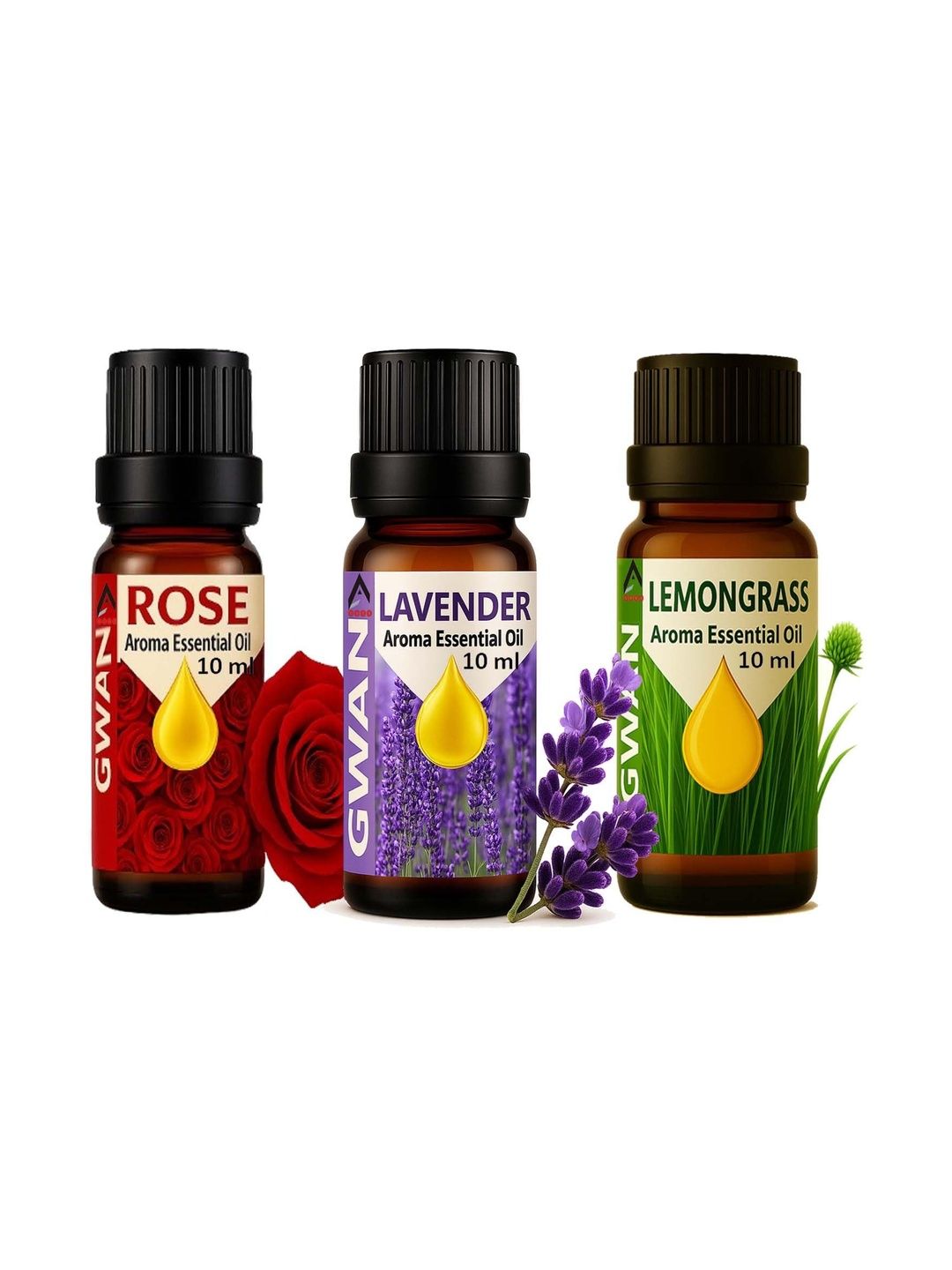 Gwan Set Of 3 Red Aroma Oils-10ml-image-8