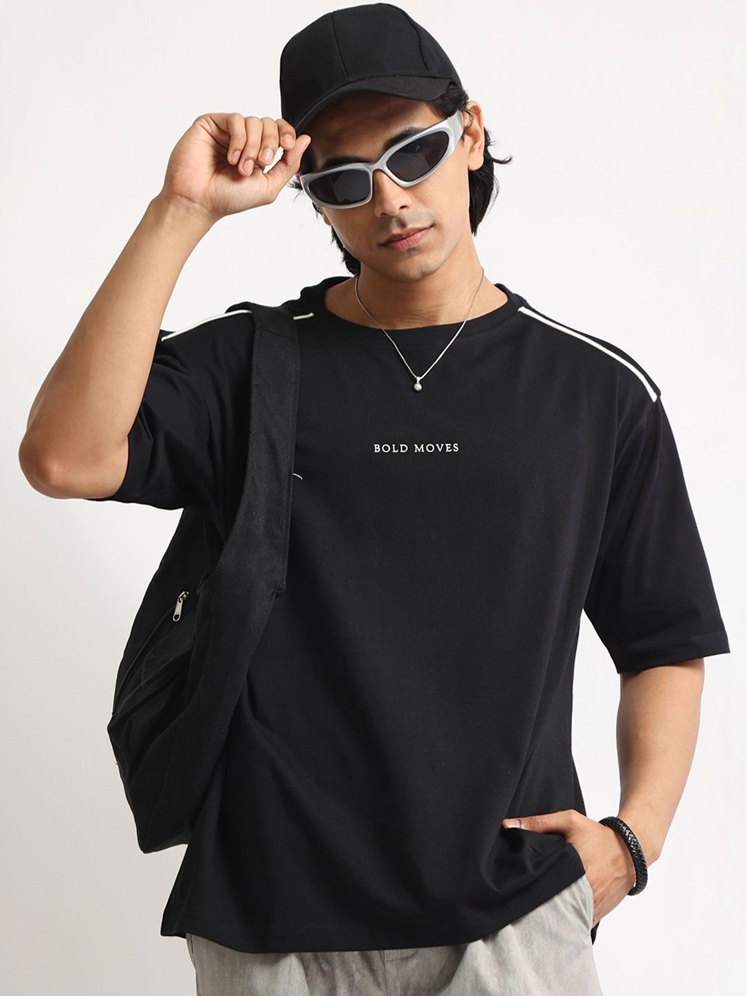 Maniac Men Typography Printed Drop-Shoulder Sleeves T-shirt-picture-35