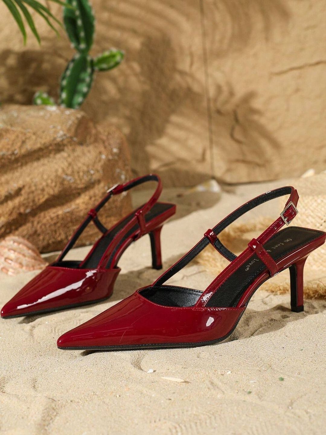 Gojiberry Leather Party Stiletto Pumps-image-46