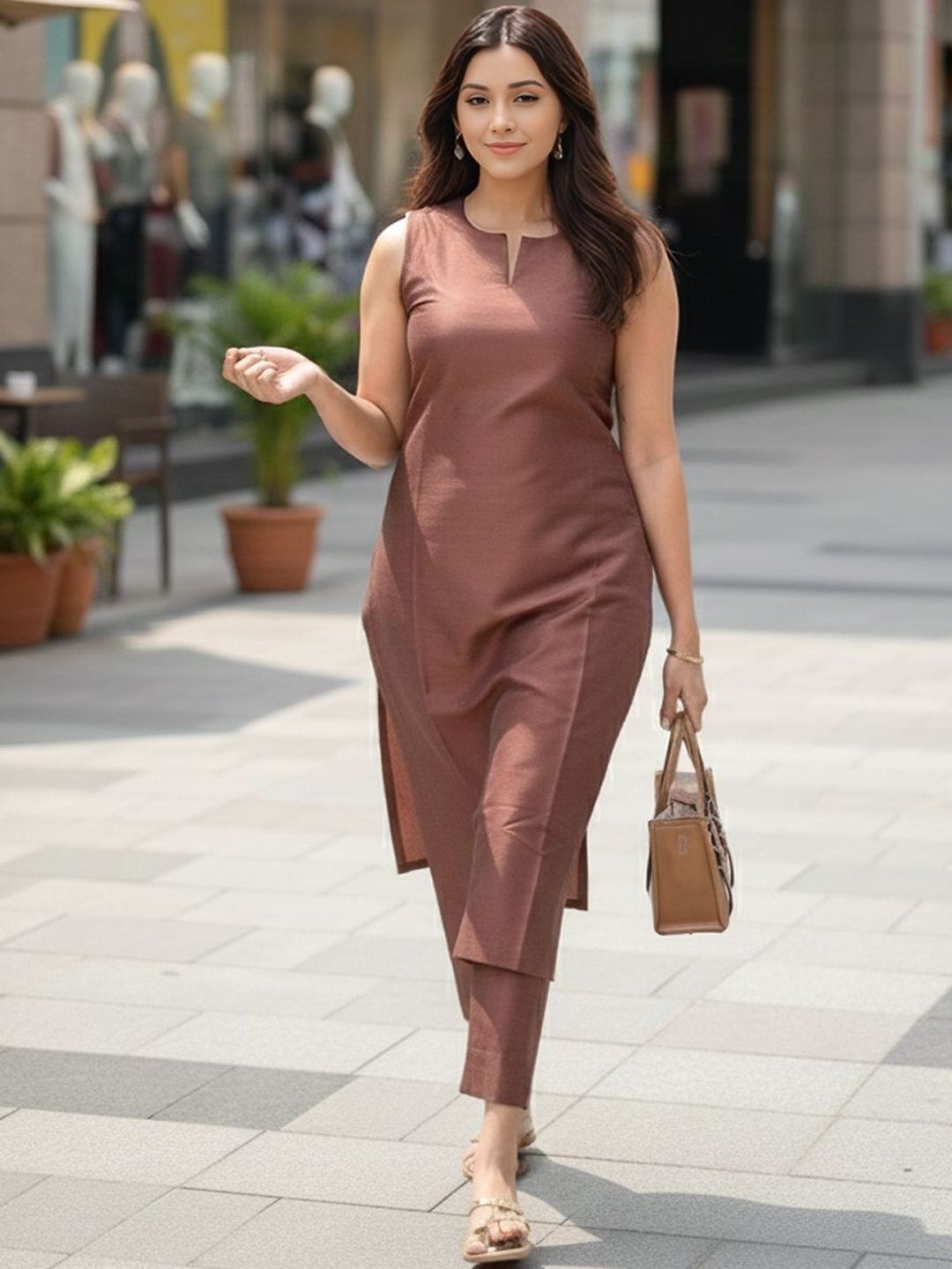 Aaghnya Women Regular Kurta with Trousers-picture-24
