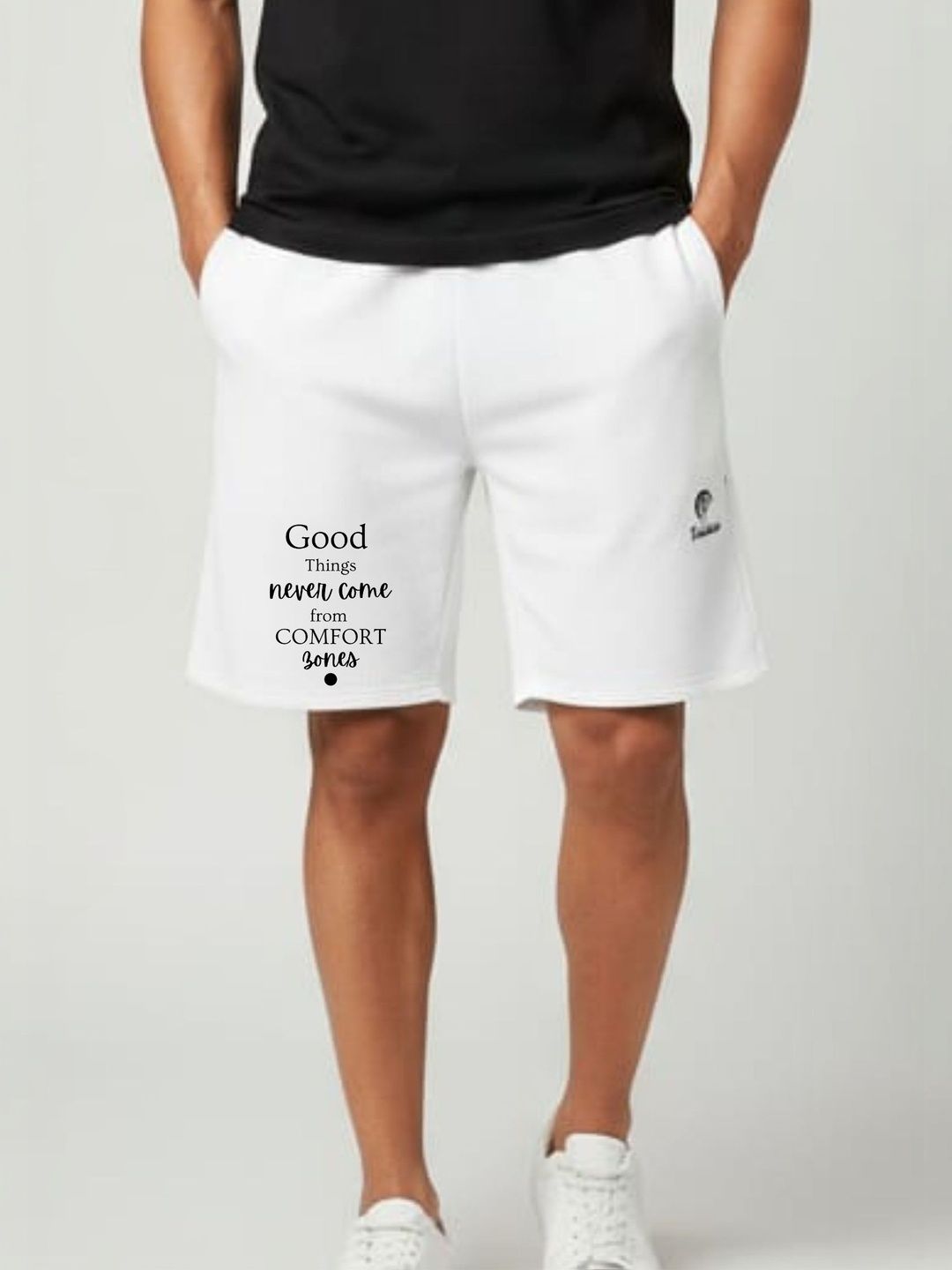 Tia Creations Men Typography Printed Low-Rise Shorts-picture-57