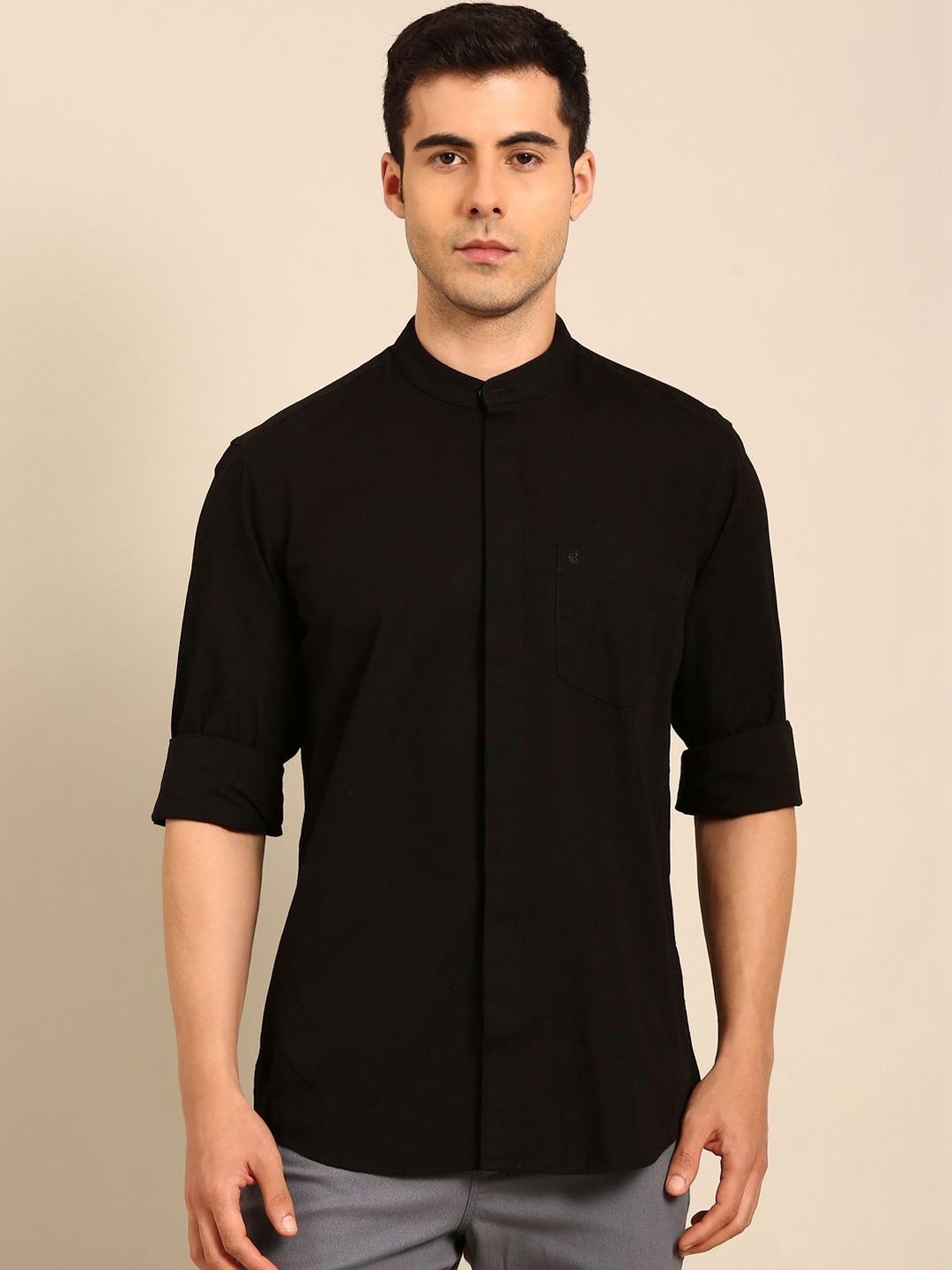 CAVALLO by Linen Club Men Regular Fit Cotton Linen Casual Shirt-picture-18
