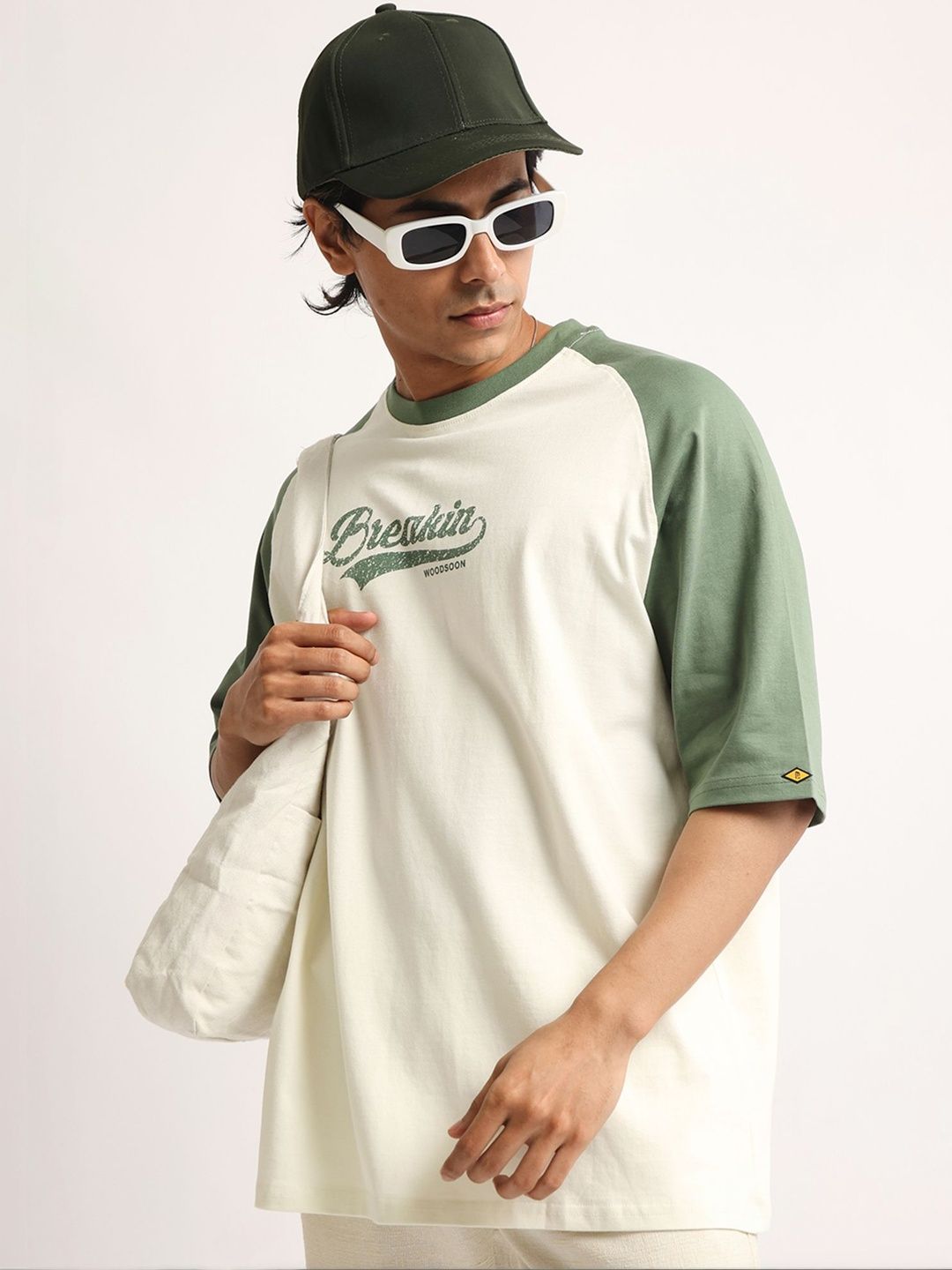 Maniac Men Typography Colourblocked T-shirt-image-49