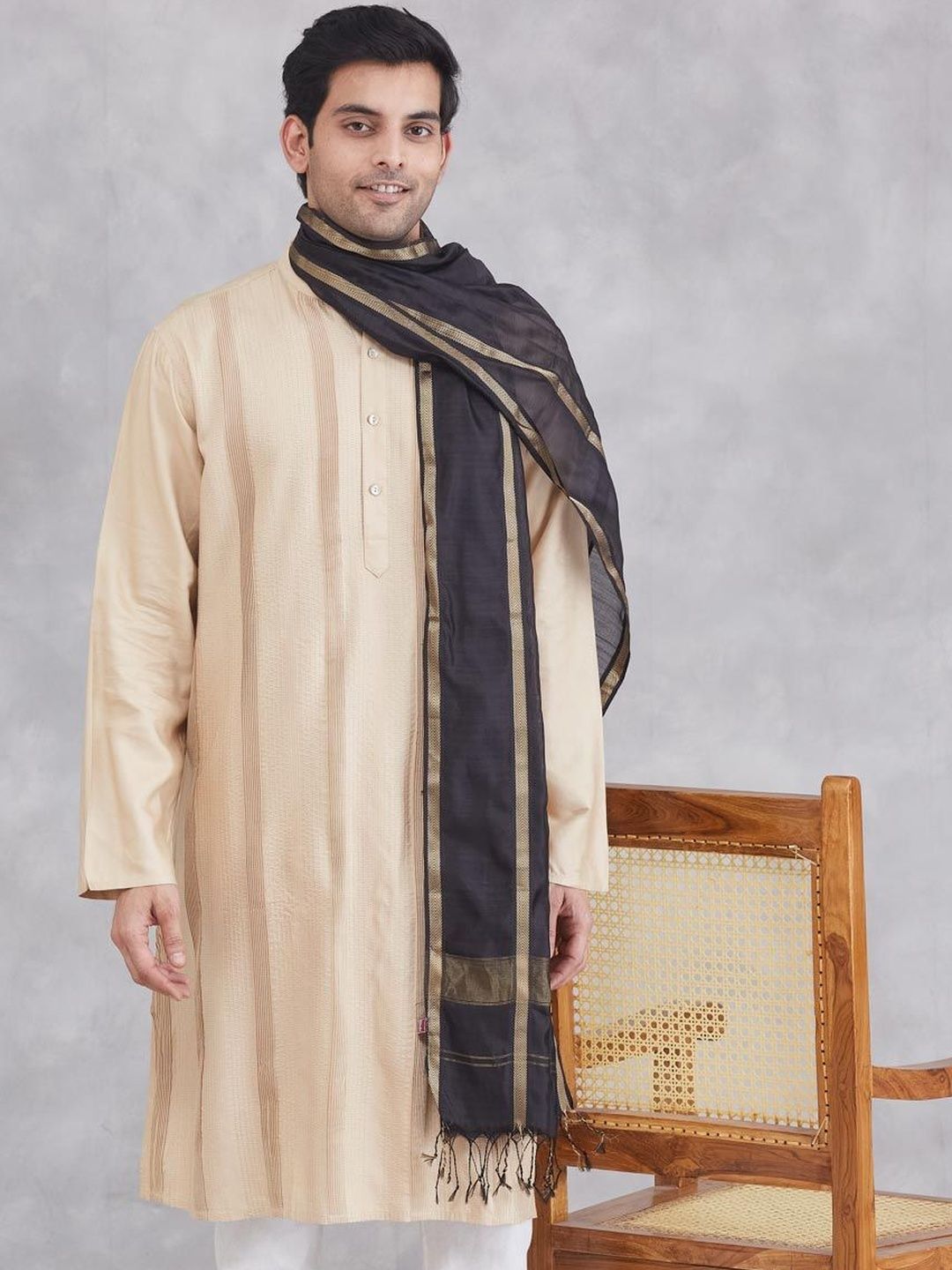 Fabindia Men Striped Stole-picture-25