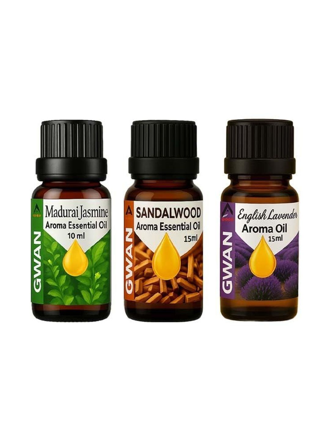Gwan Set Of 3 Green Aroma Oils-10ml-picture-11